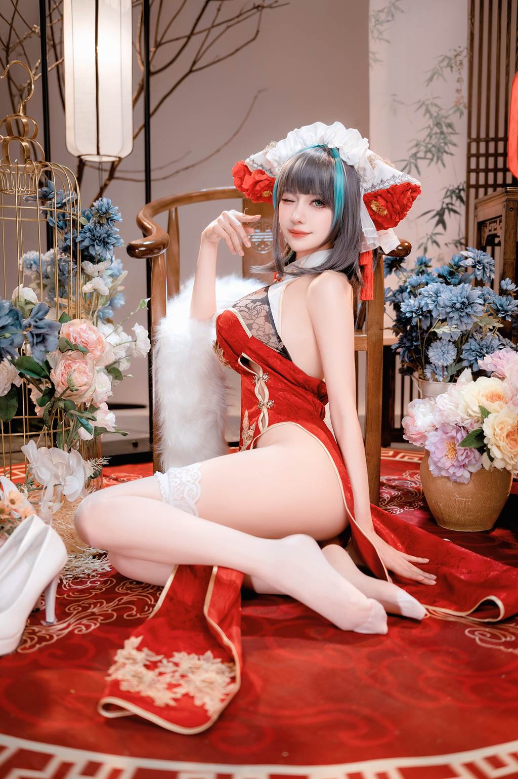 图片[10]-Shika小鹿鹿 – 碧蓝航线 新年柴郡[14P] – 速更版-美库