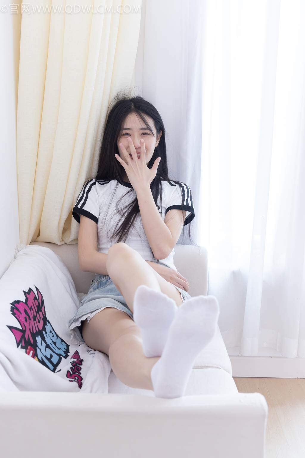 图片[121]-物恋传媒 NO.2439 菜菜-拖鞋、白棉袜[121P] – 速更版-美库