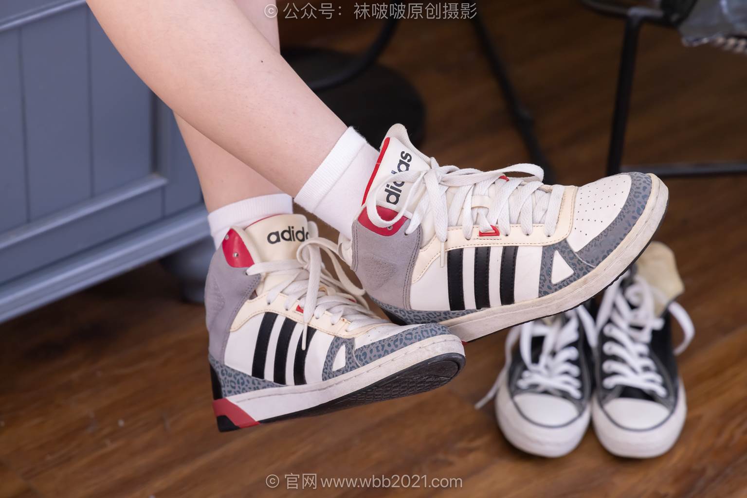 图片[18]-[BoBoSocks袜啵啵]NO.593 甜甜圈-板鞋、帆布鞋、白棉袜[128P] – 速更版-美库