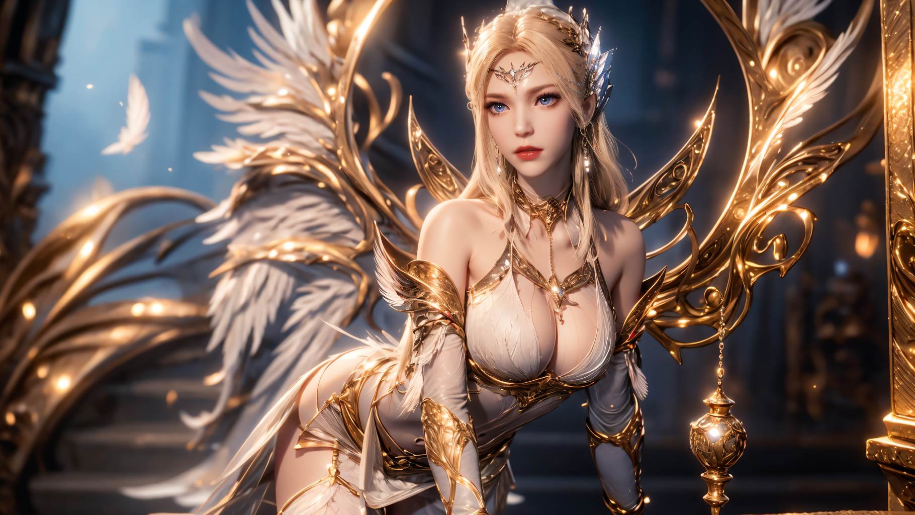 图片[12]-AI绘画 759 千仞雪-六翼天使[49P] – 速更版-美库