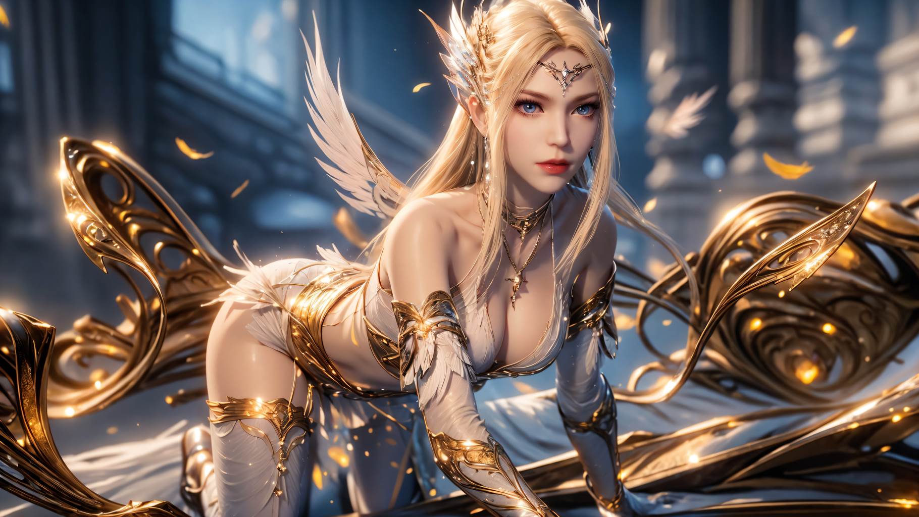 图片[14]-AI绘画 759 千仞雪-六翼天使[49P] – 速更版-美库