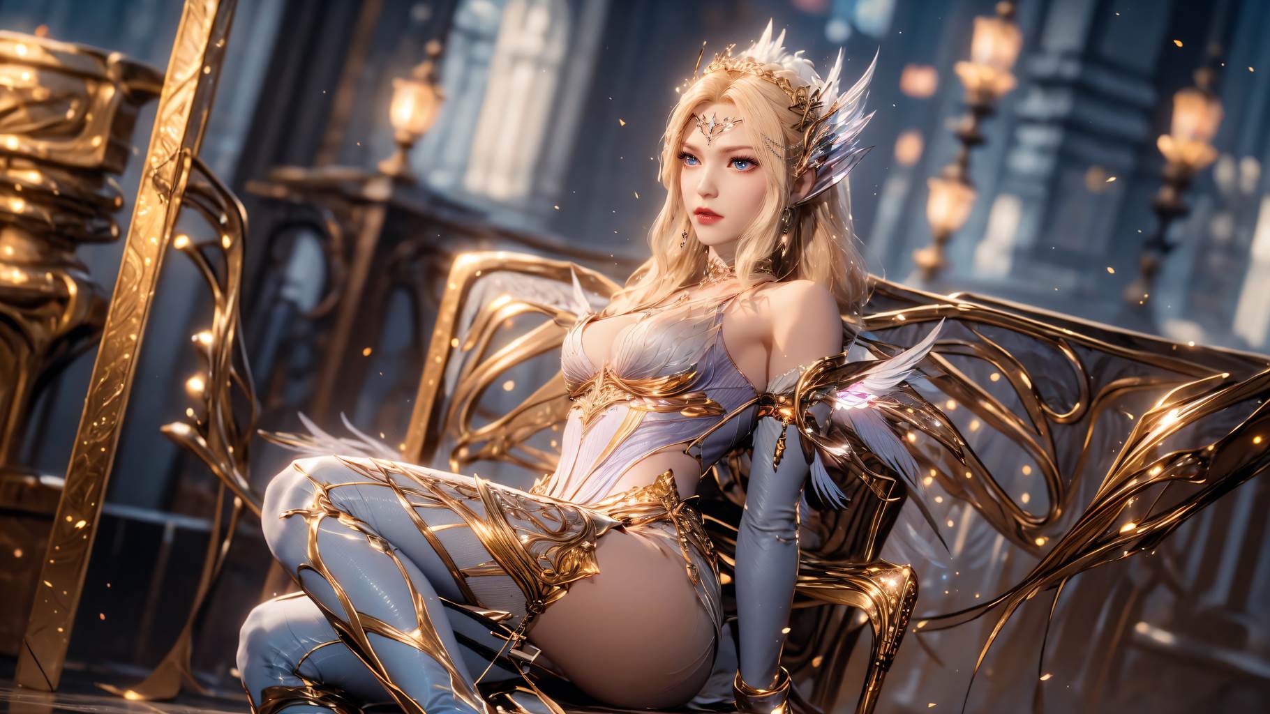 图片[15]-AI绘画 759 千仞雪-六翼天使[49P] – 速更版-美库