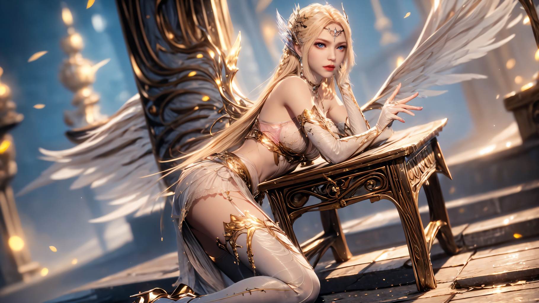 图片[19]-AI绘画 759 千仞雪-六翼天使[49P] – 速更版-美库