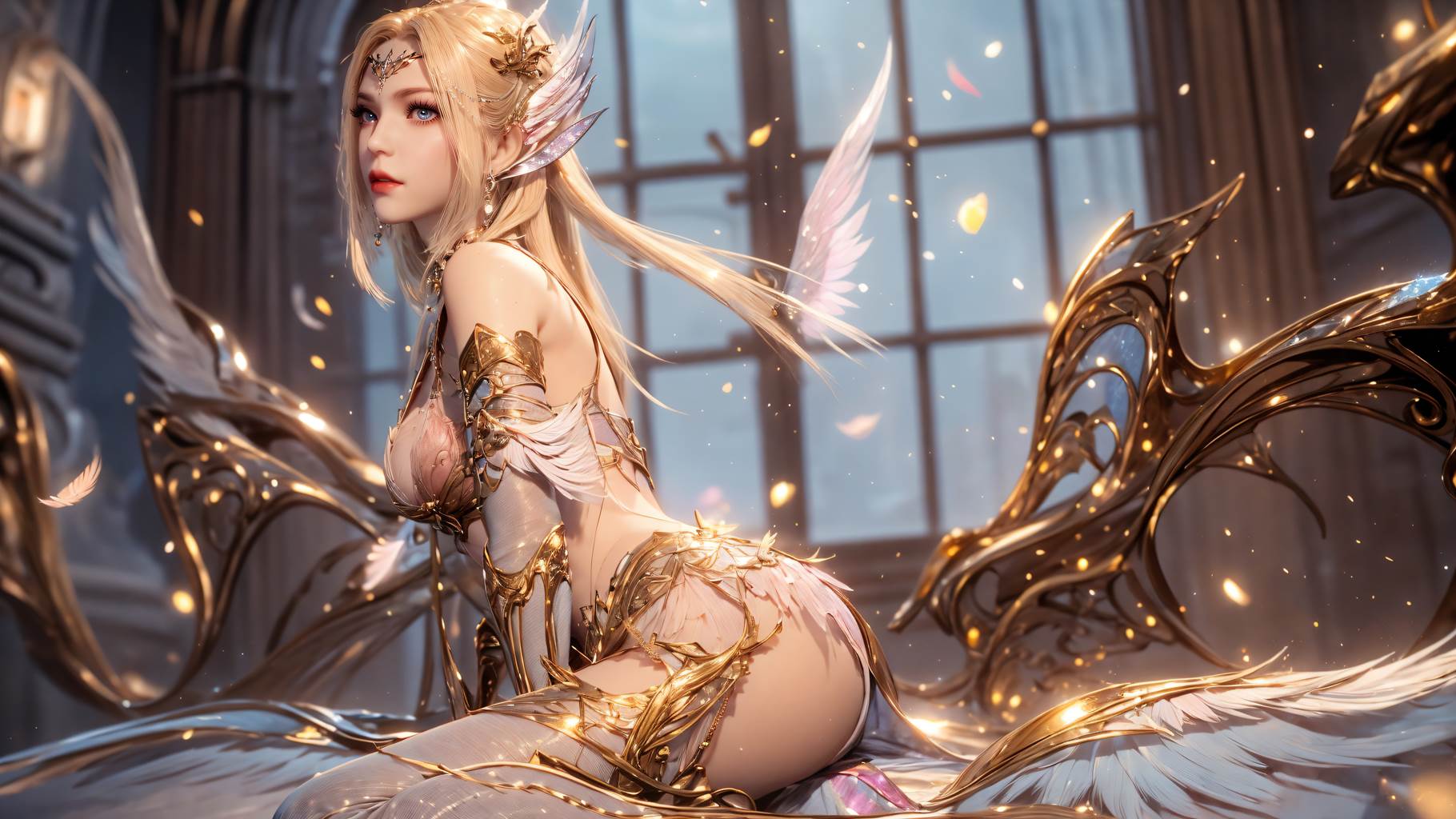 图片[20]-AI绘画 759 千仞雪-六翼天使[49P] – 速更版-美库