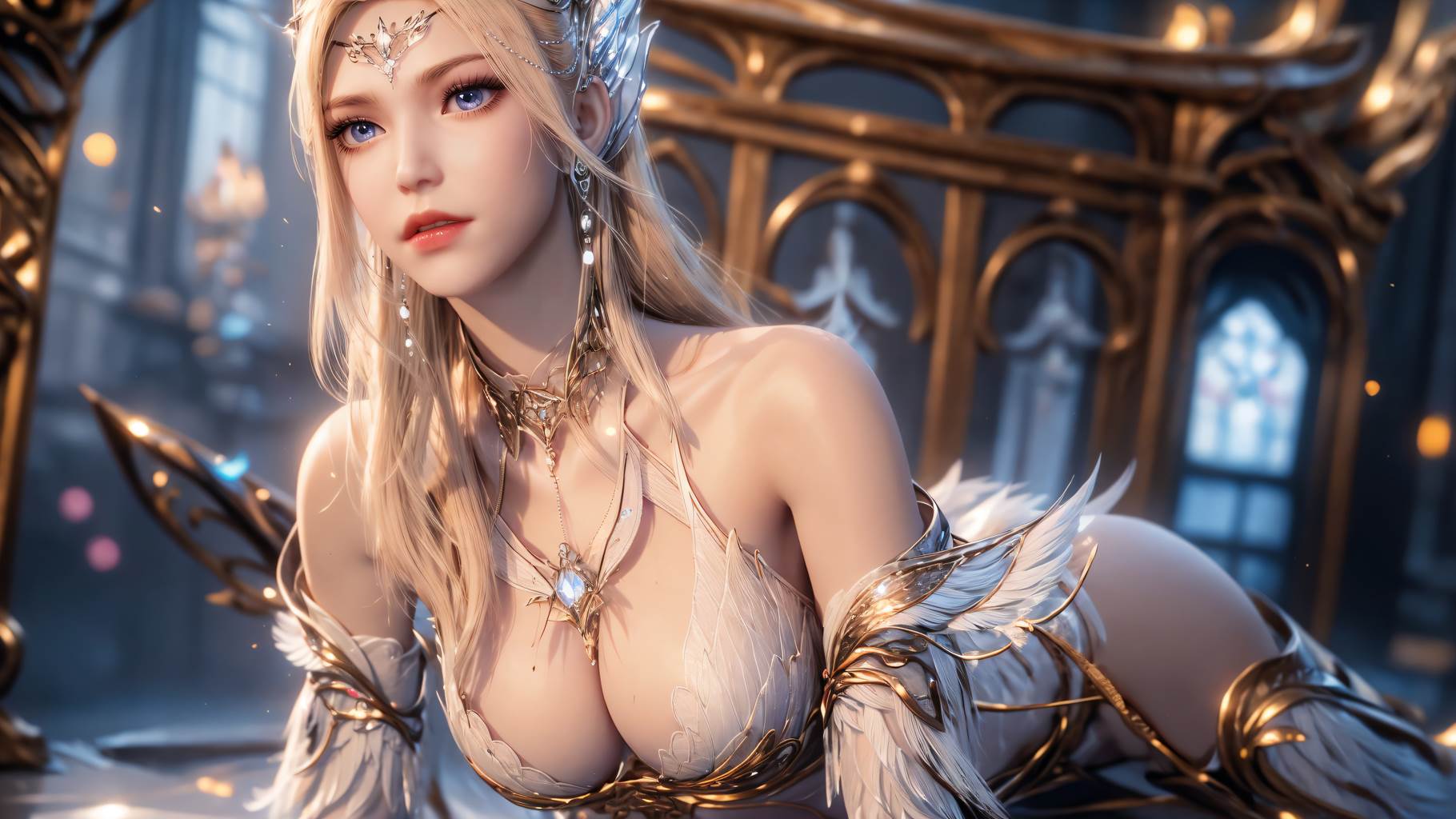 图片[26]-AI绘画 759 千仞雪-六翼天使[49P] – 速更版-美库