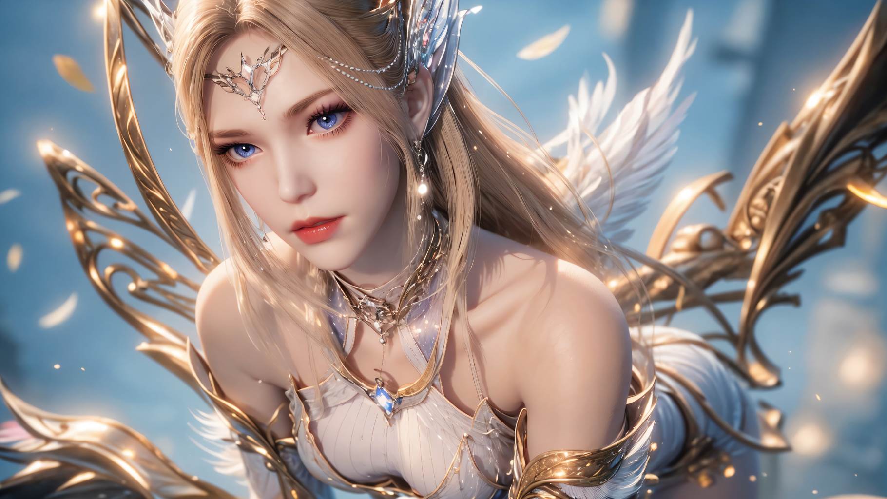 图片[27]-AI绘画 759 千仞雪-六翼天使[49P] – 速更版-美库