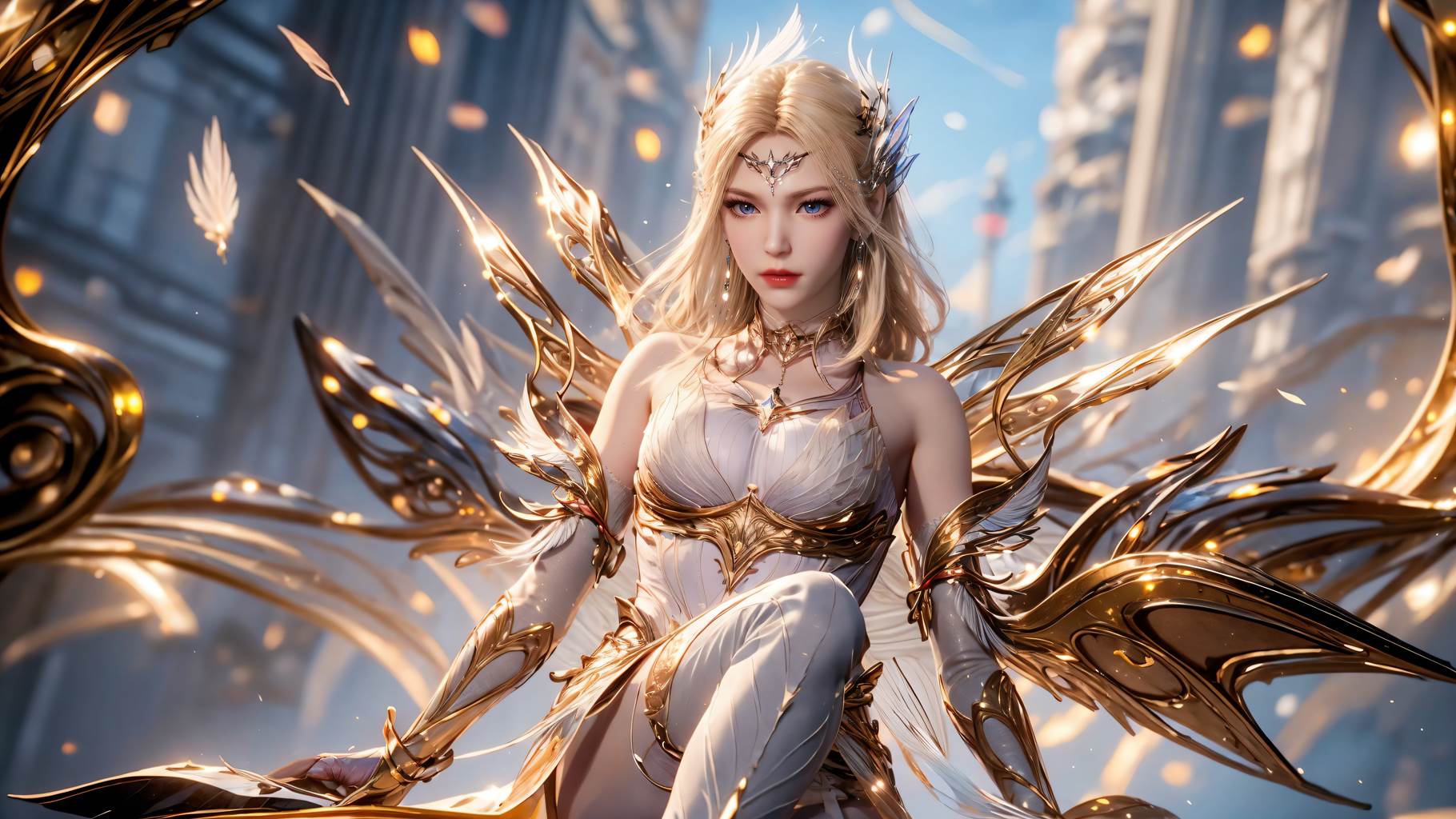 图片[35]-AI绘画 759 千仞雪-六翼天使[49P] – 速更版-美库