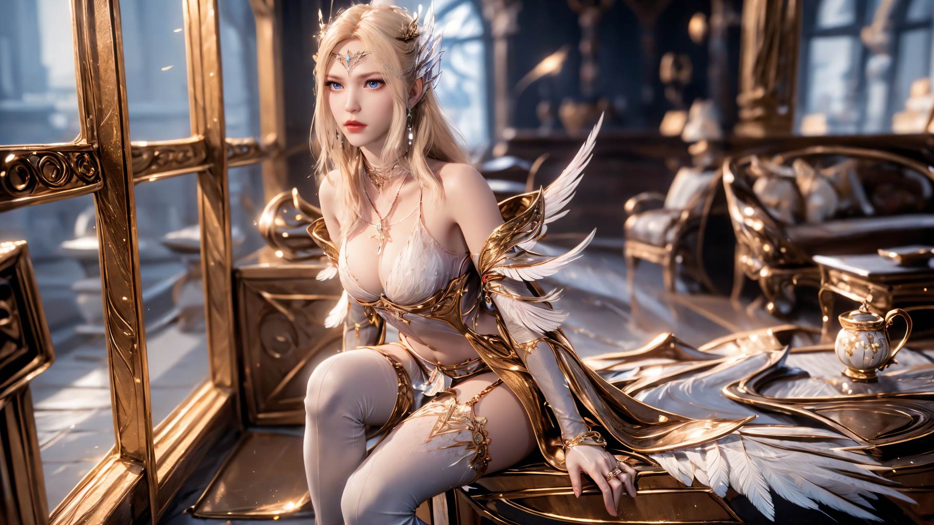 图片[37]-AI绘画 759 千仞雪-六翼天使[49P] – 速更版-美库