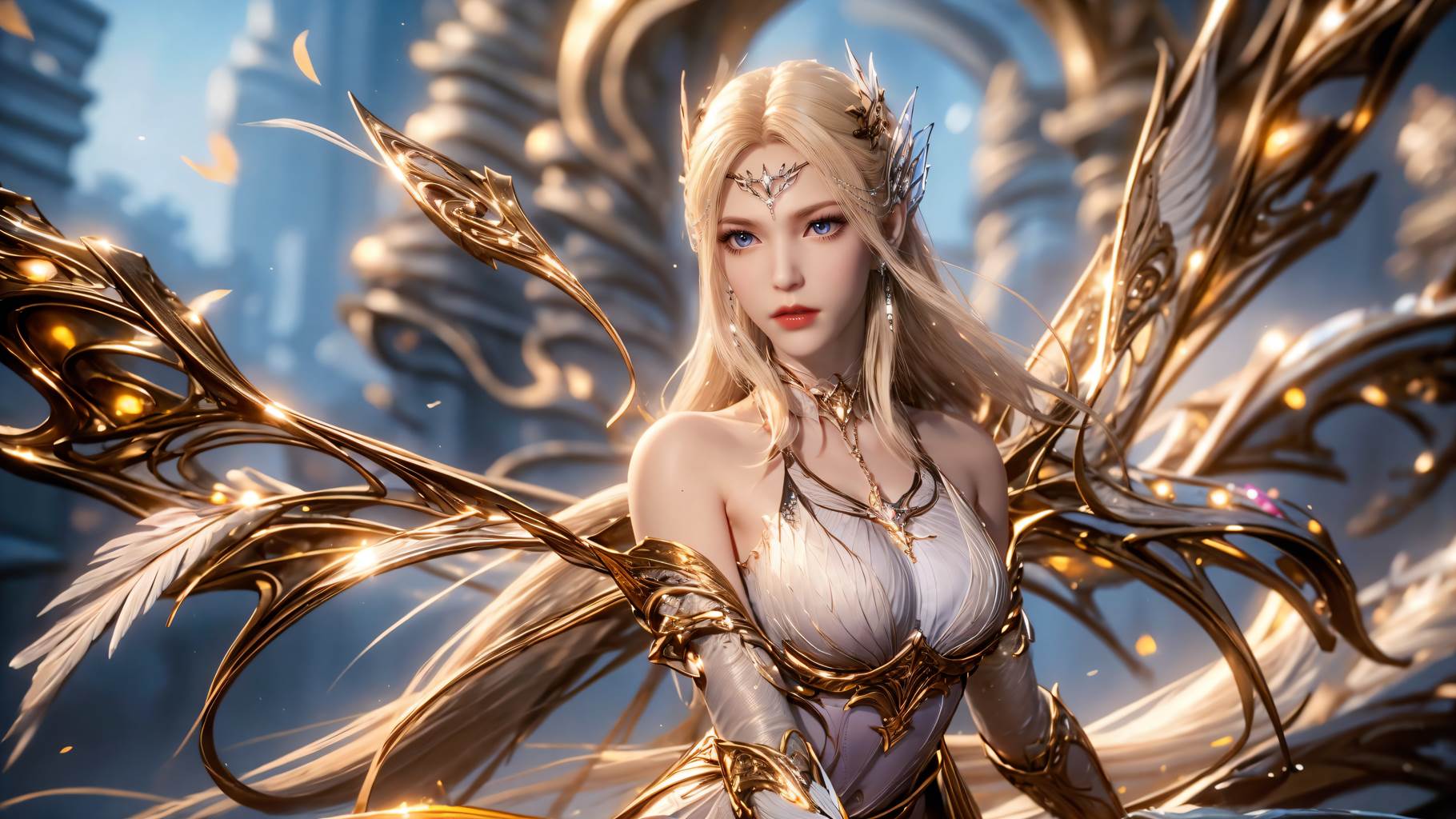 图片[38]-AI绘画 759 千仞雪-六翼天使[49P] – 速更版-美库