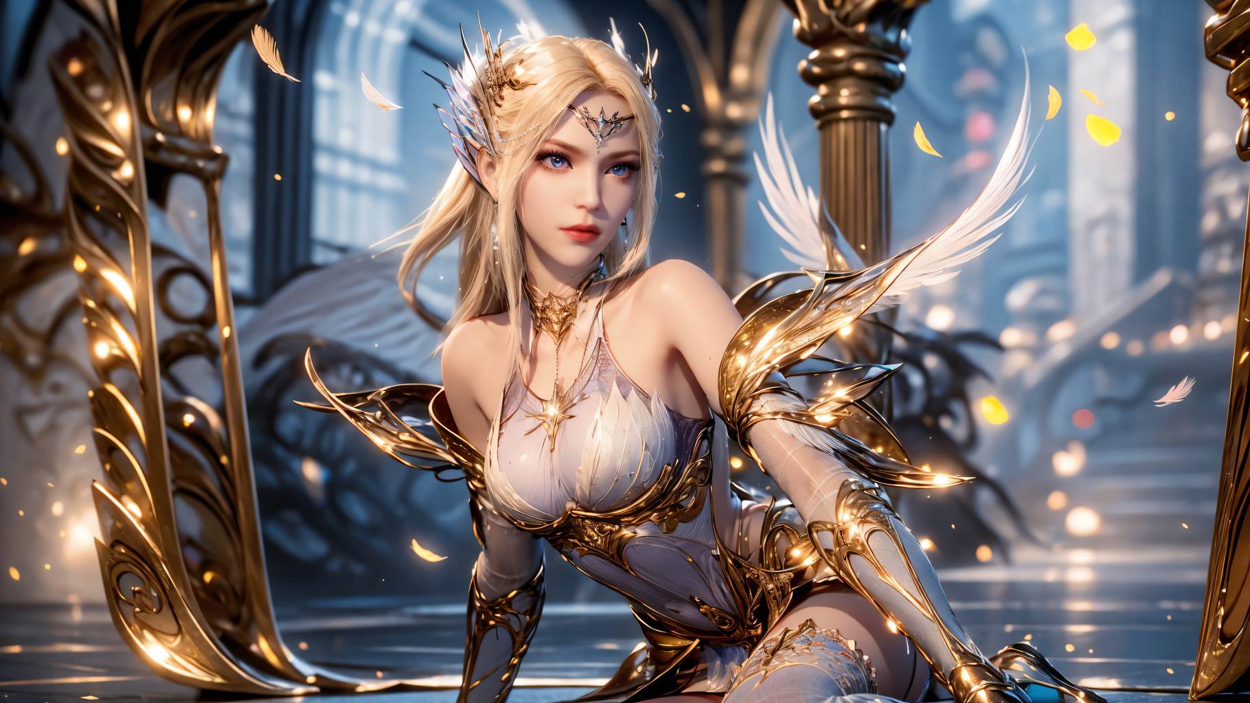 图片[39]-AI绘画 759 千仞雪-六翼天使[49P] – 速更版-美库