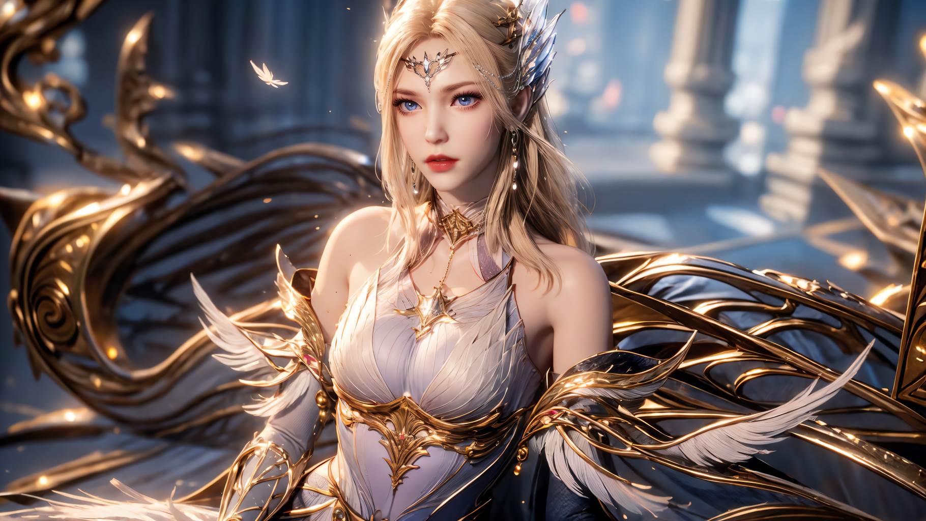 图片[40]-AI绘画 759 千仞雪-六翼天使[49P] – 速更版-美库