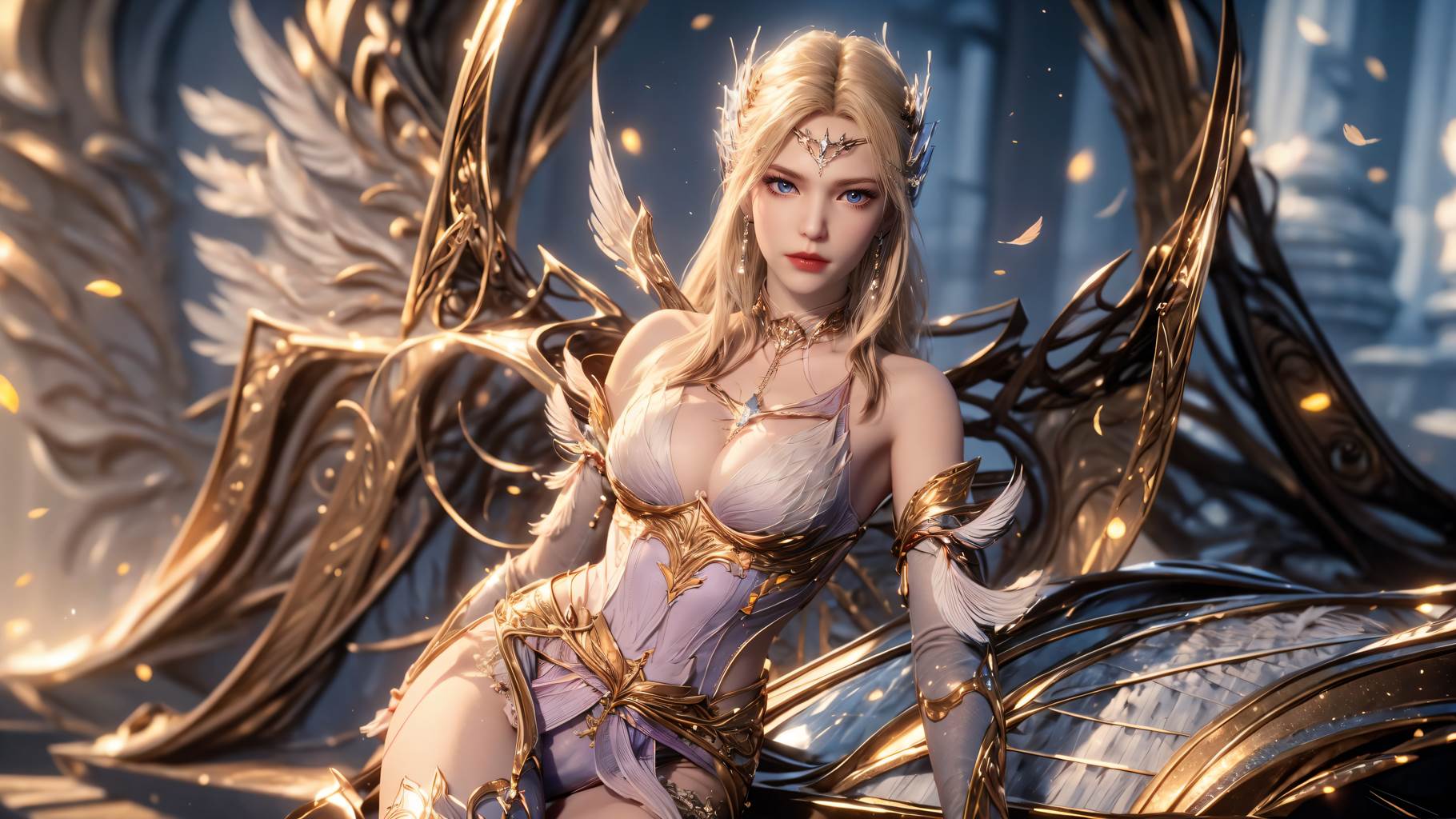 图片[41]-AI绘画 759 千仞雪-六翼天使[49P] – 速更版-美库