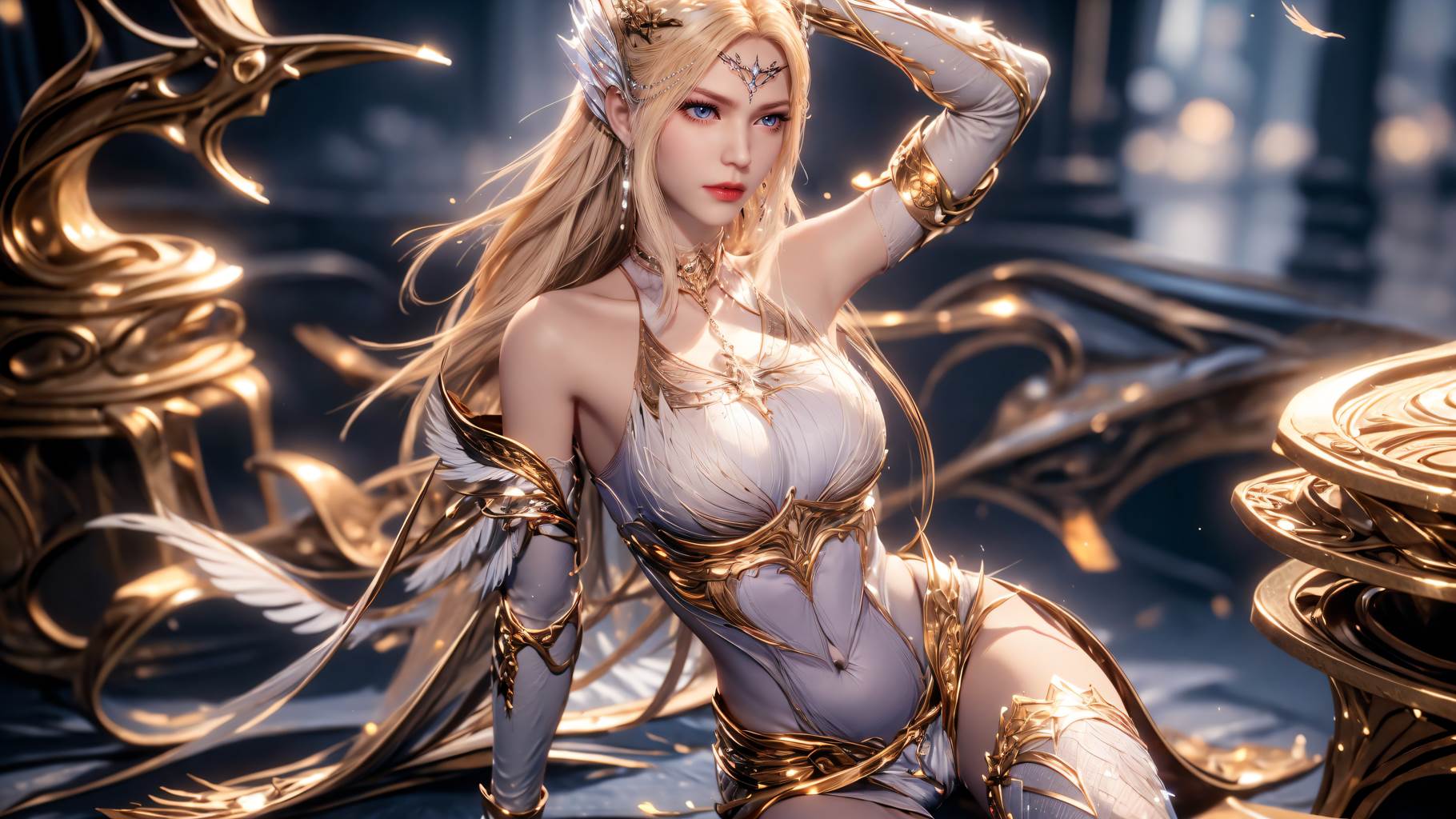 图片[47]-AI绘画 759 千仞雪-六翼天使[49P] – 速更版-美库