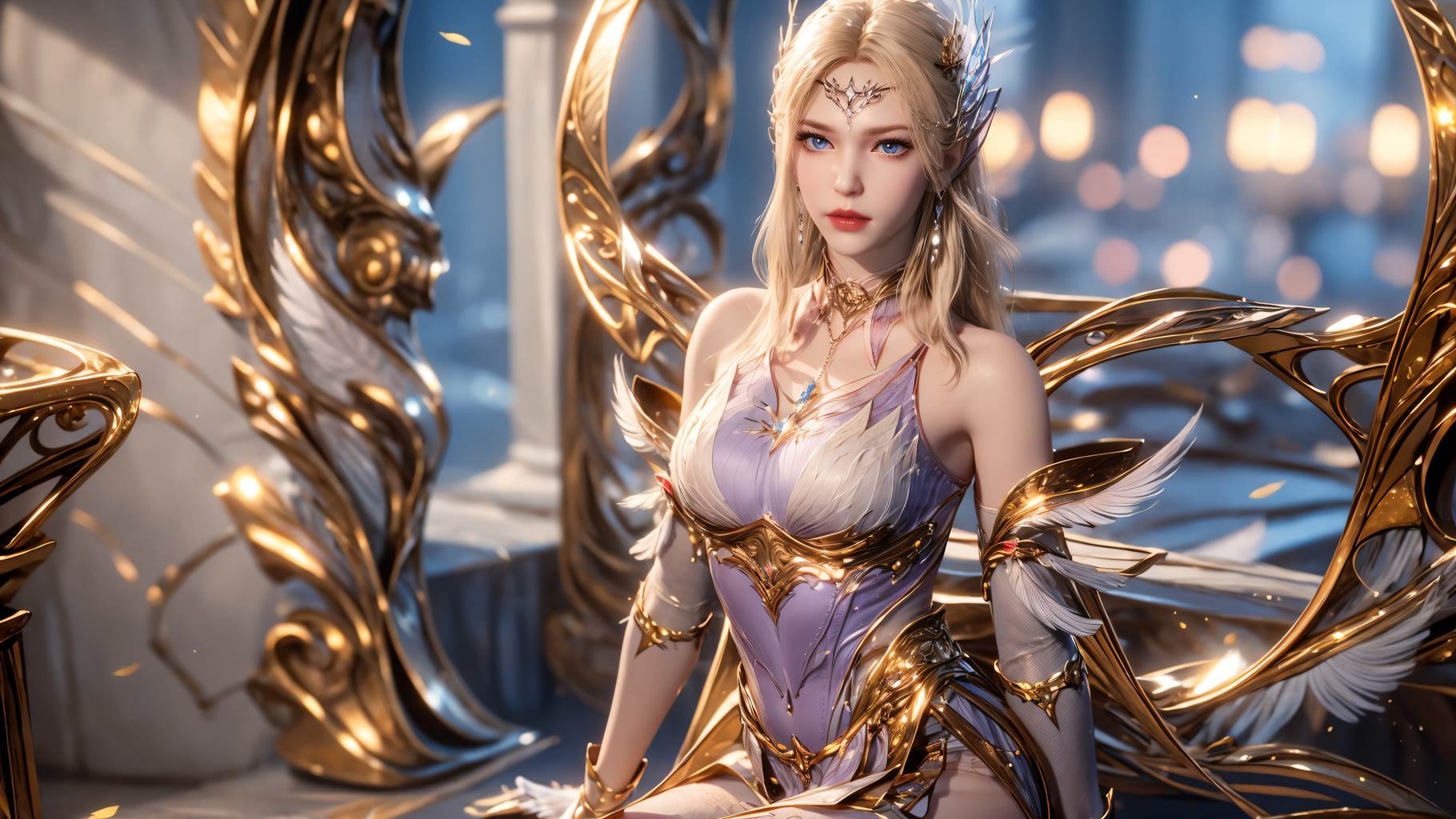 图片[49]-AI绘画 759 千仞雪-六翼天使[49P] – 速更版-美库