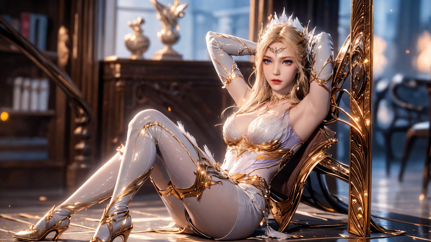 图片[50]-AI绘画 759 千仞雪-六翼天使[49P] – 速更版-美库