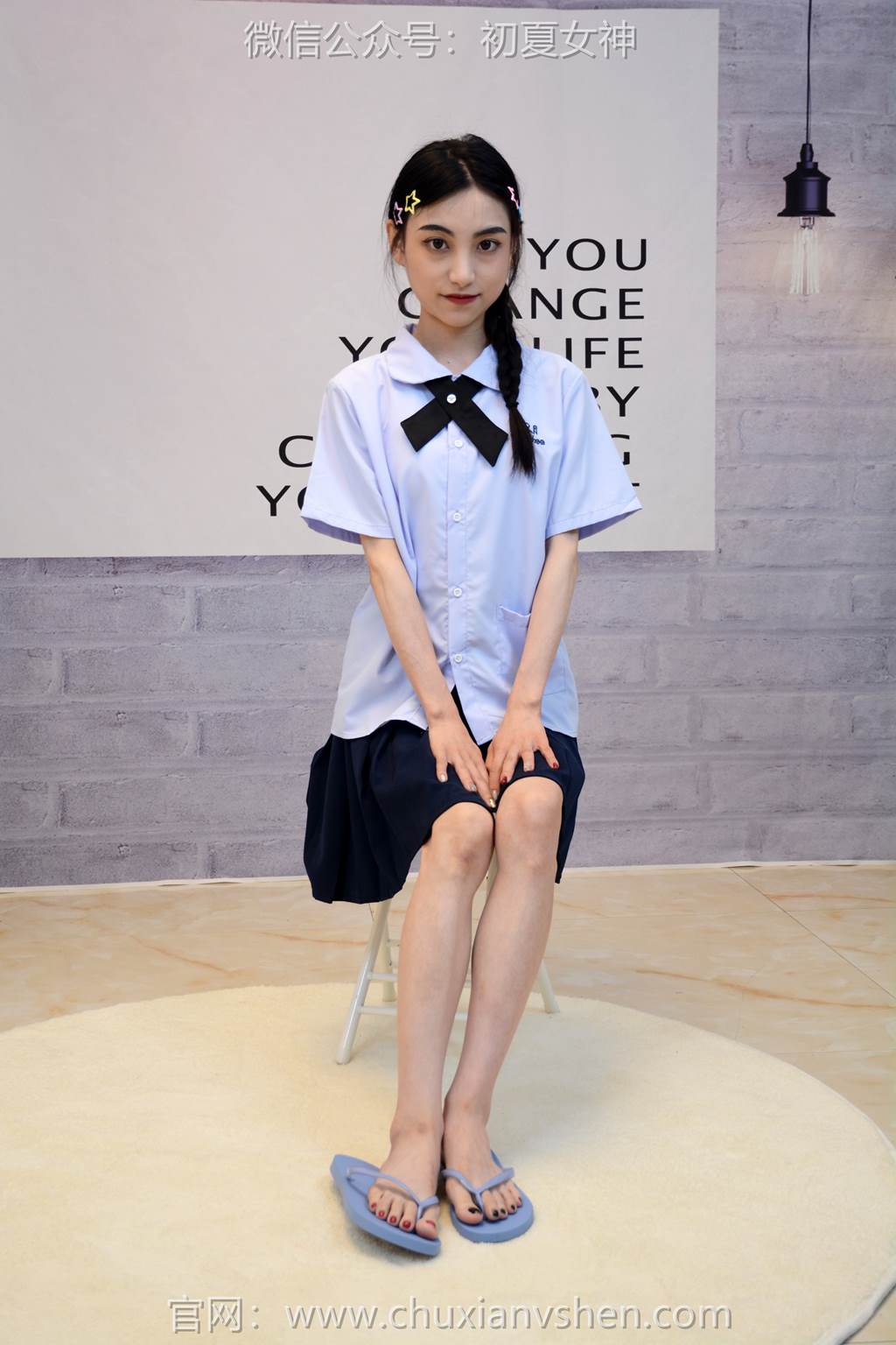 图片[16]-初夏女神 NO.291 柒柒 粉蓝白[90P] – 速更版-美库