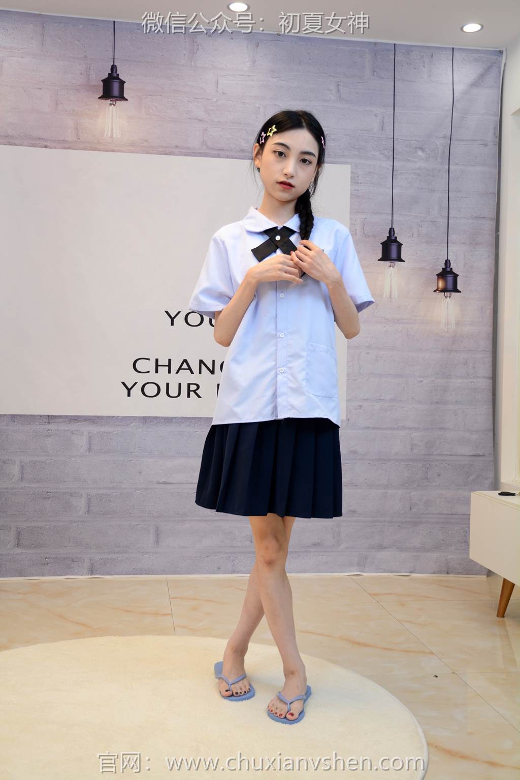 图片[18]-初夏女神 NO.291 柒柒 粉蓝白[90P] – 速更版-美库