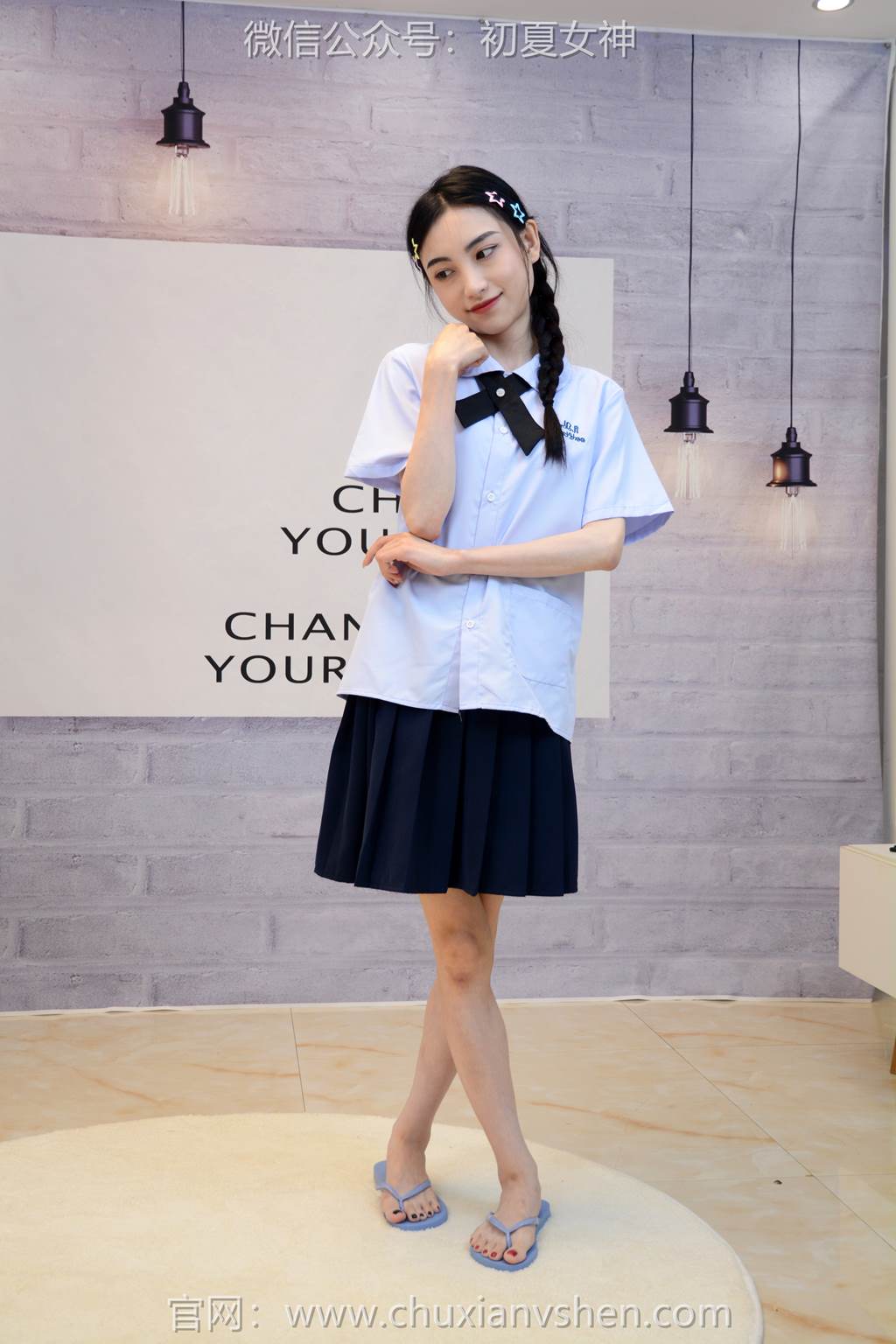 图片[19]-初夏女神 NO.291 柒柒 粉蓝白[90P] – 速更版-美库