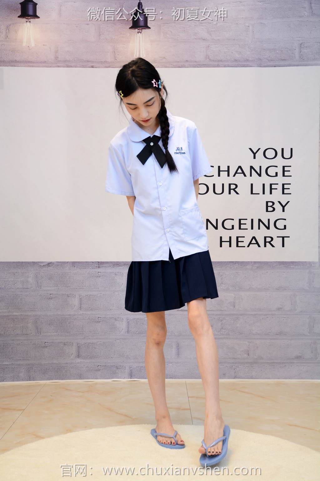 图片[23]-初夏女神 NO.291 柒柒 粉蓝白[90P] – 速更版-美库