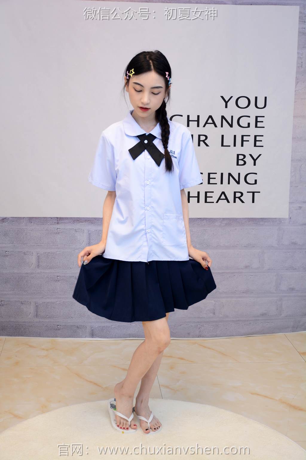 图片[41]-初夏女神 NO.291 柒柒 粉蓝白[90P] – 速更版-美库