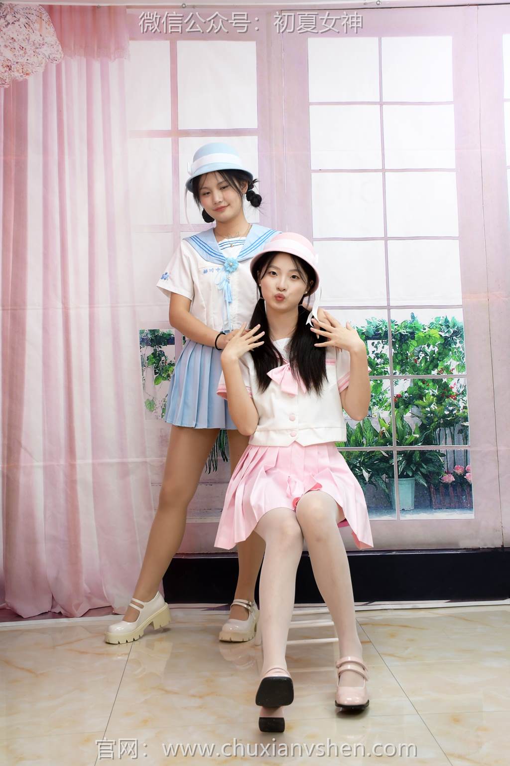图片[10]-初夏女神 NO.292 安妮、幺幺 粉蓝双花[99P] – 速更版-美库