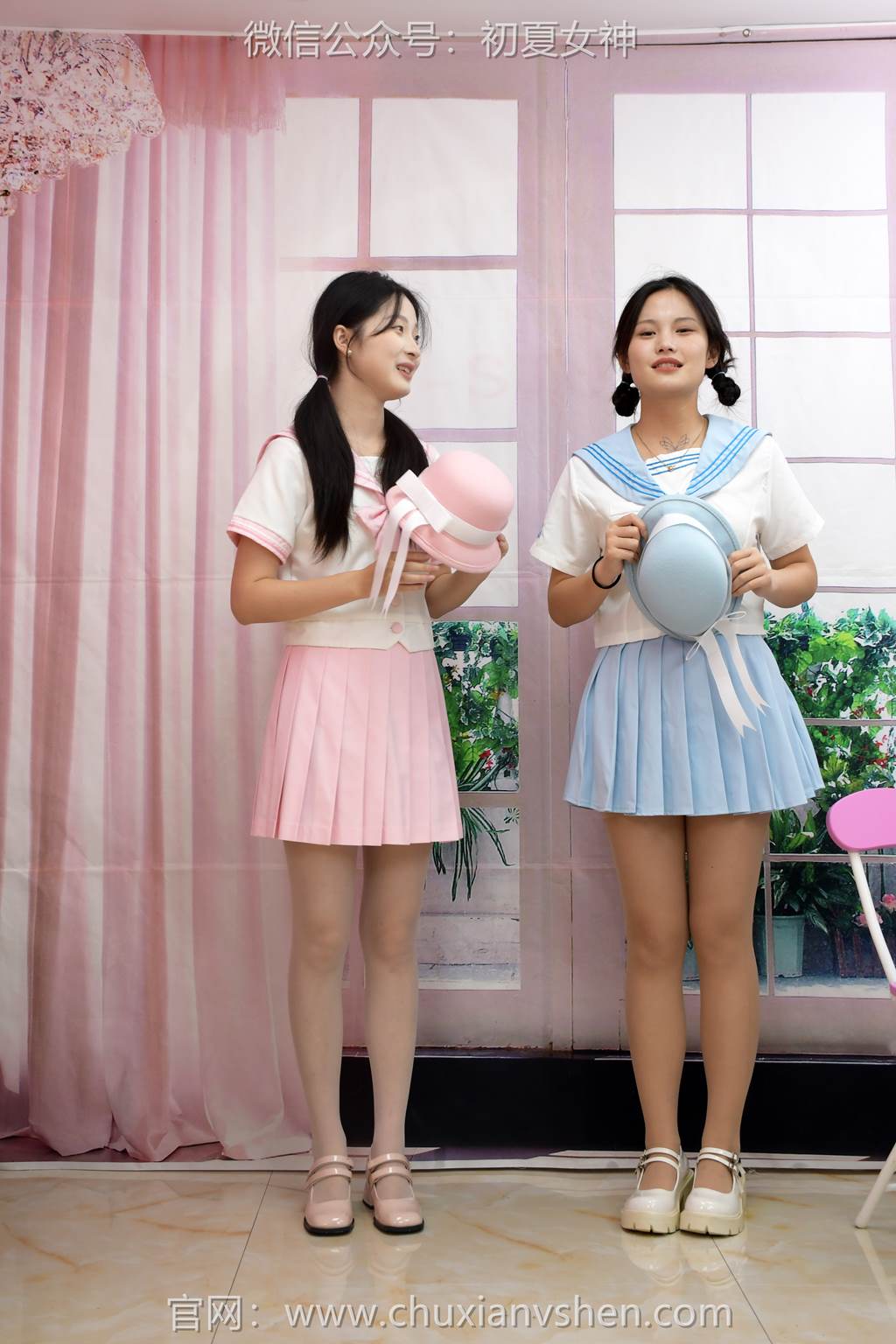 图片[46]-初夏女神 NO.292 安妮、幺幺 粉蓝双花[99P] – 速更版-美库