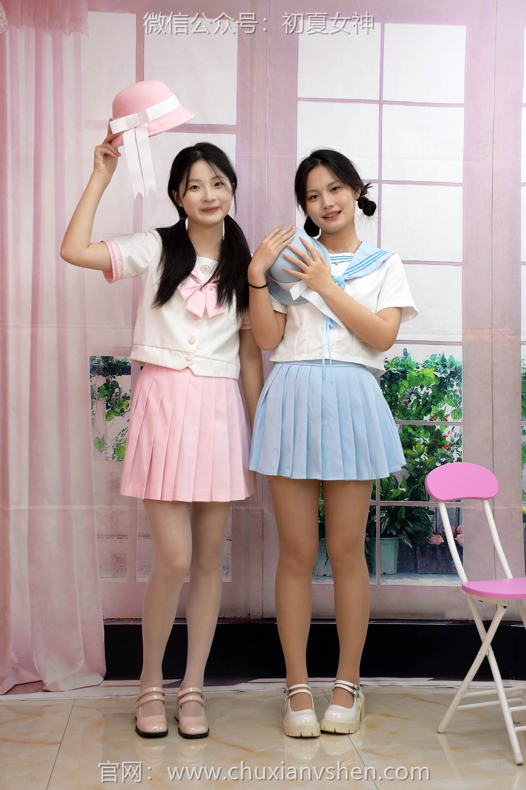 图片[49]-初夏女神 NO.292 安妮、幺幺 粉蓝双花[99P] – 速更版-美库