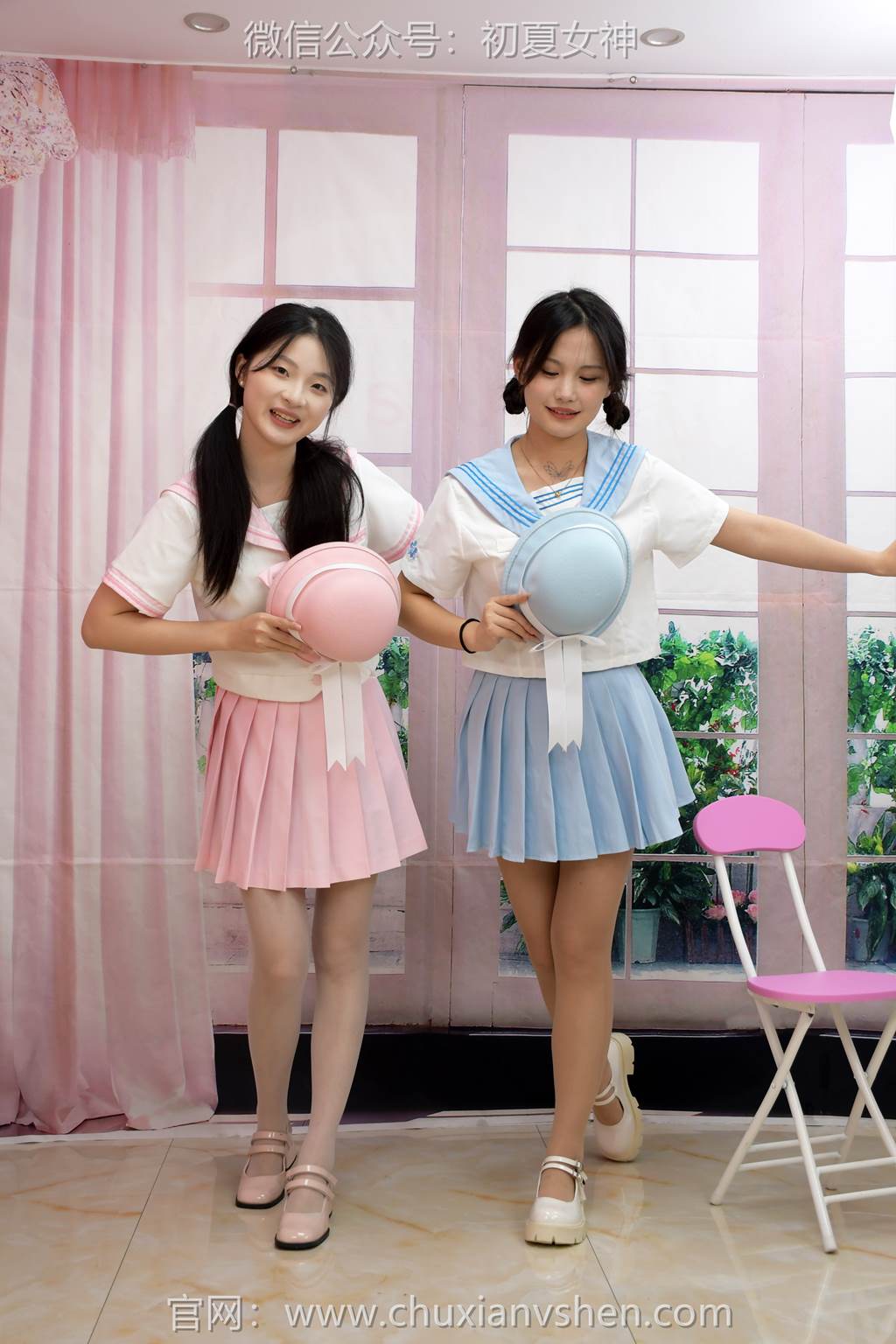 图片[53]-初夏女神 NO.292 安妮、幺幺 粉蓝双花[99P] – 速更版-美库