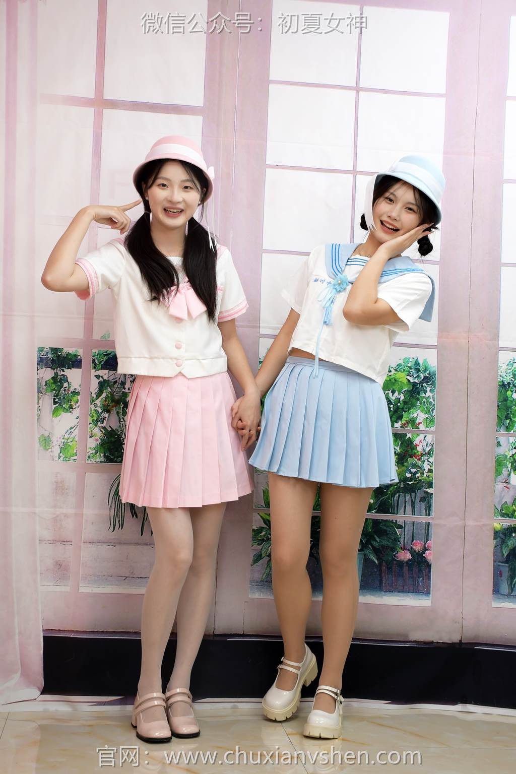 图片[97]-初夏女神 NO.292 安妮、幺幺 粉蓝双花[99P] – 速更版-美库
