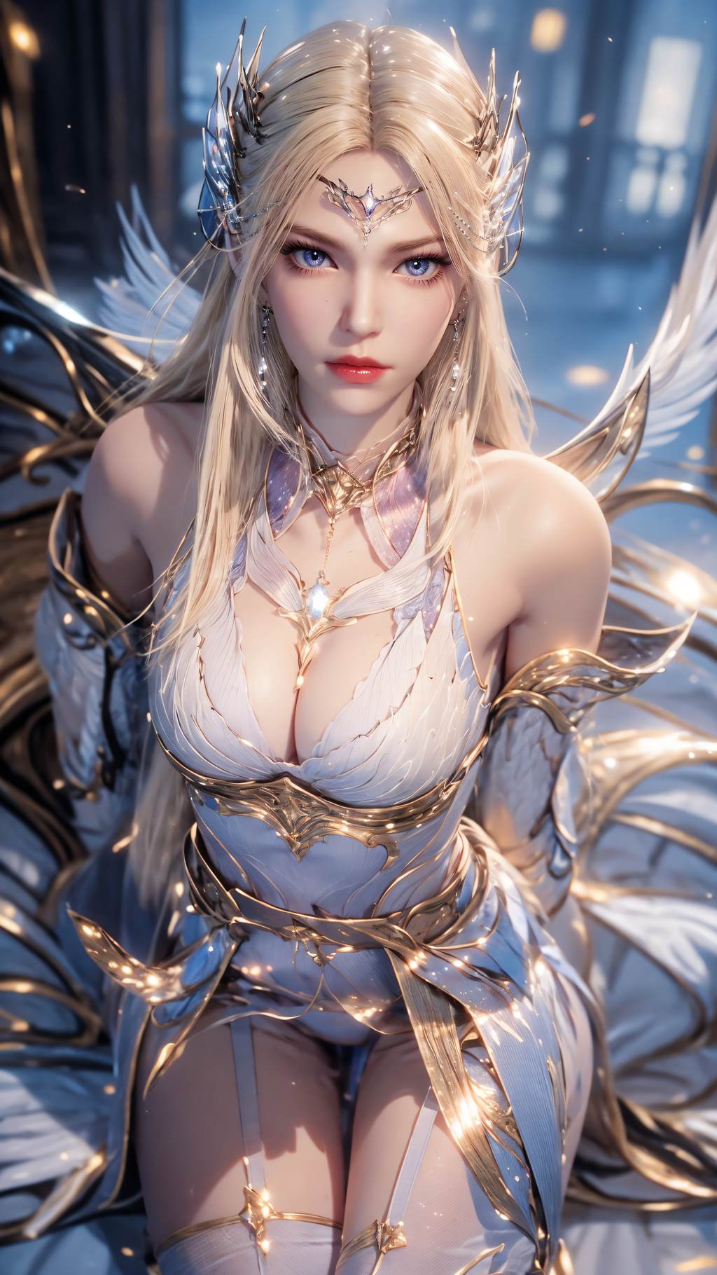 图片[10]-AI绘画 761 千仞雪-六翼天使[43P] – 速更版-美库