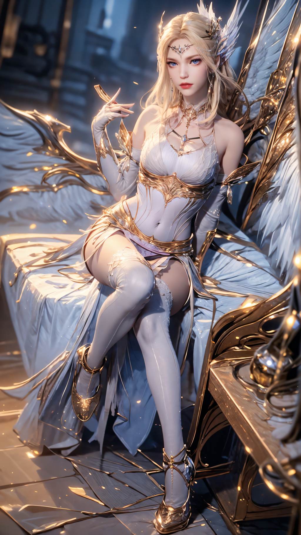 图片[18]-AI绘画 761 千仞雪-六翼天使[43P] – 速更版-美库