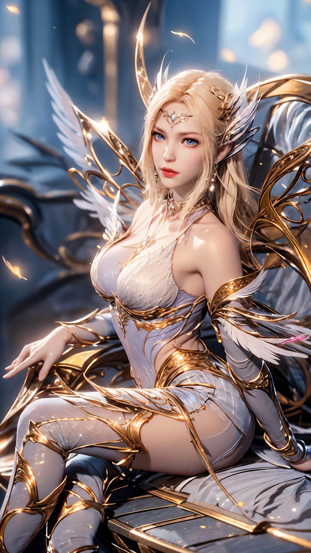 图片[20]-AI绘画 761 千仞雪-六翼天使[43P] – 速更版-美库