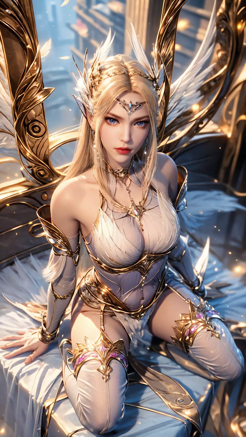 图片[21]-AI绘画 761 千仞雪-六翼天使[43P] – 速更版-美库