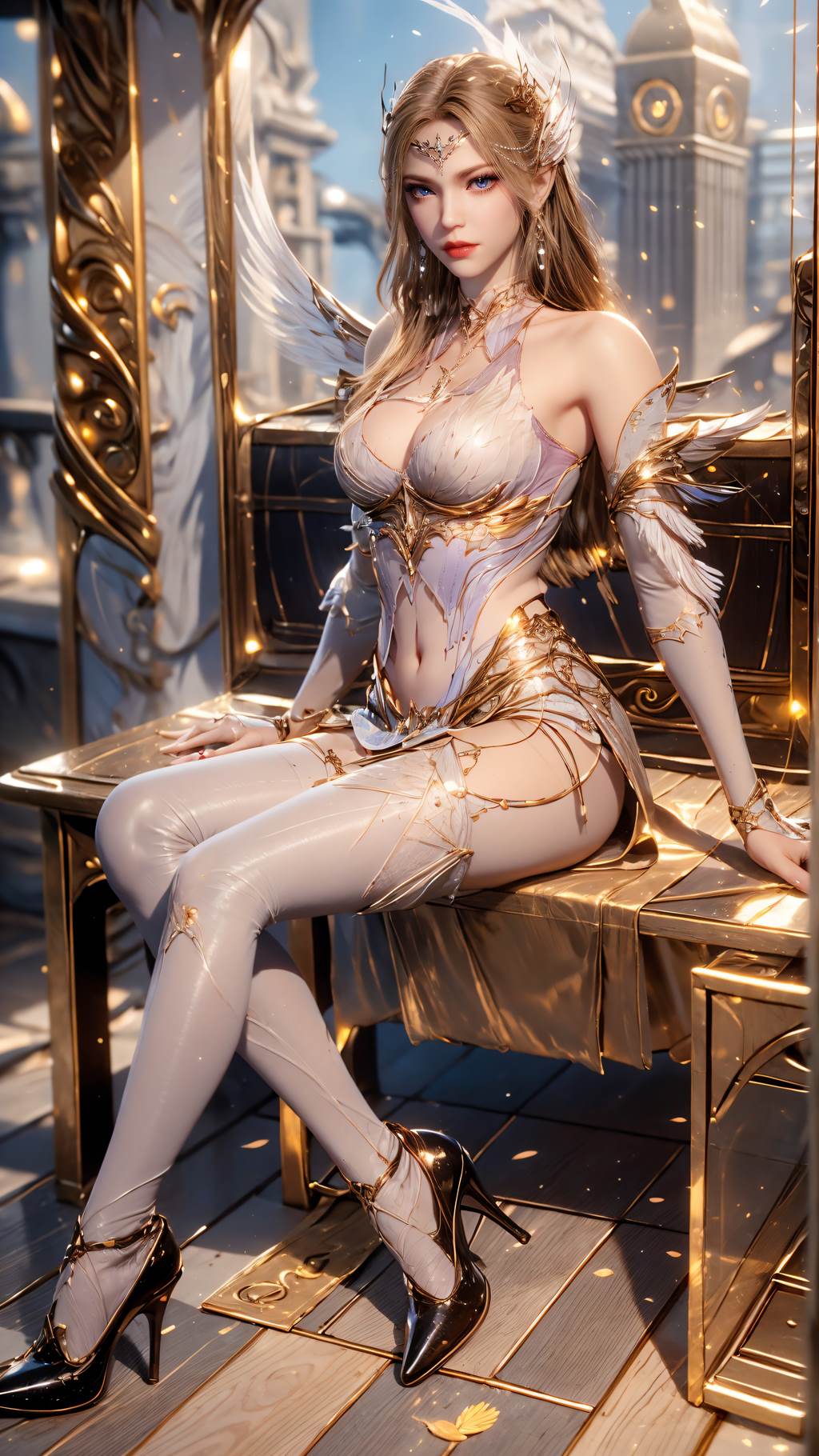 图片[27]-AI绘画 761 千仞雪-六翼天使[43P] – 速更版-美库