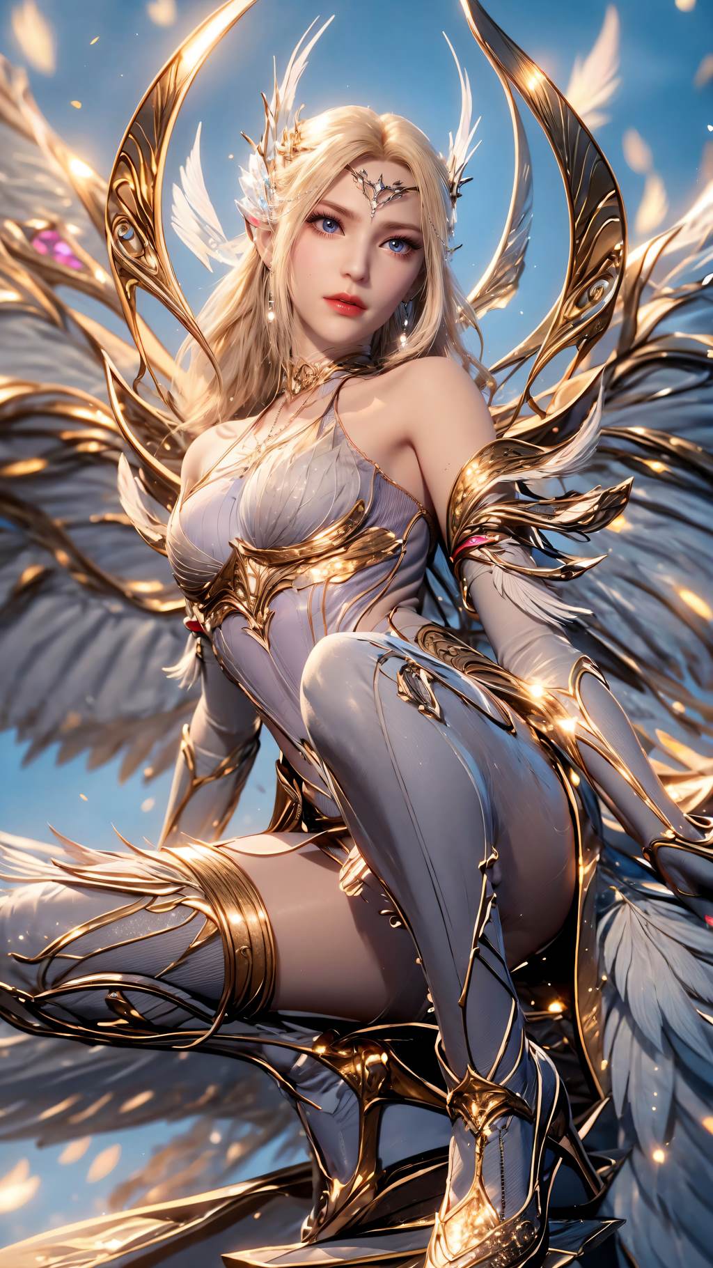 图片[28]-AI绘画 761 千仞雪-六翼天使[43P] – 速更版-美库