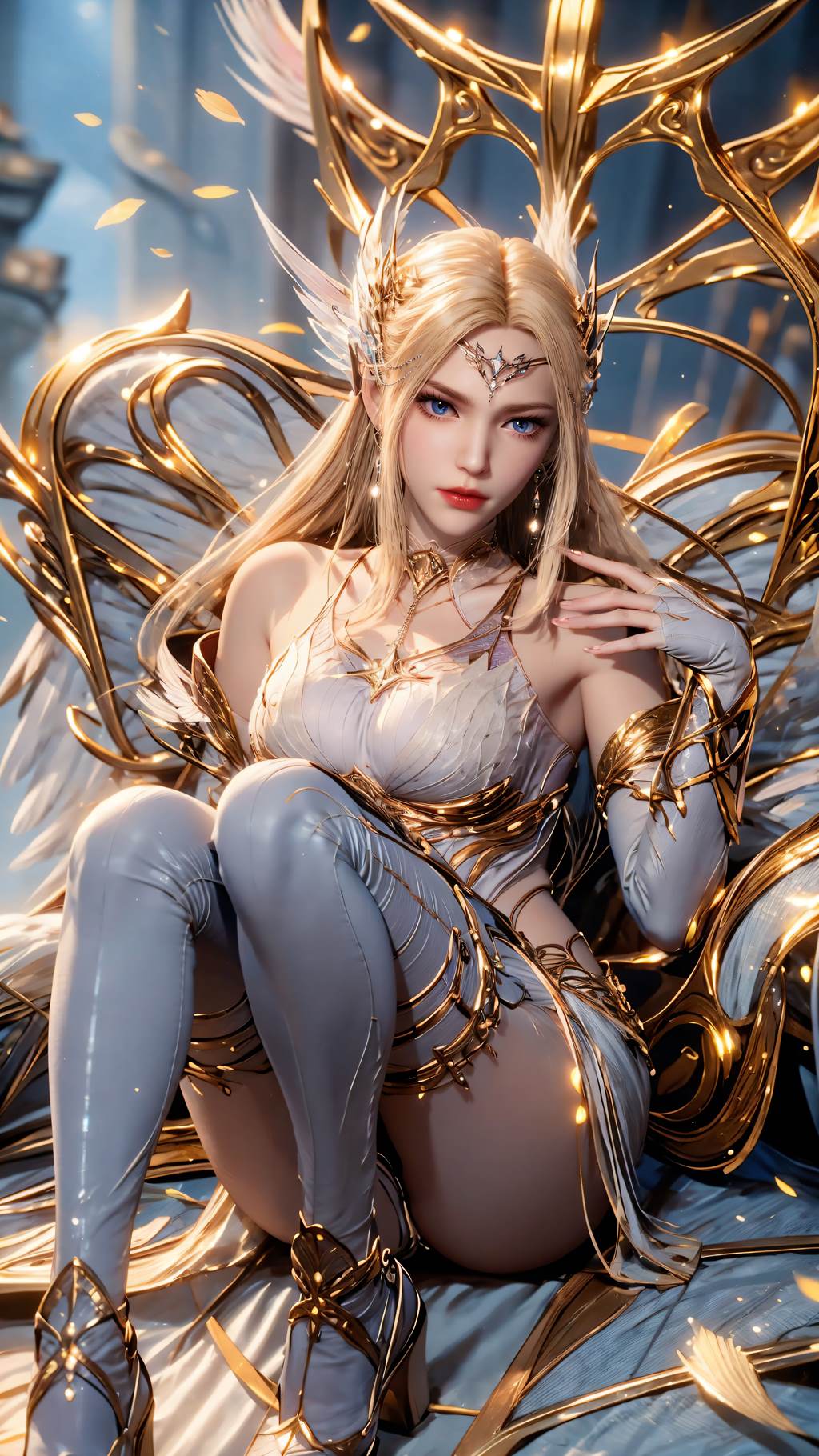 图片[29]-AI绘画 761 千仞雪-六翼天使[43P] – 速更版-美库