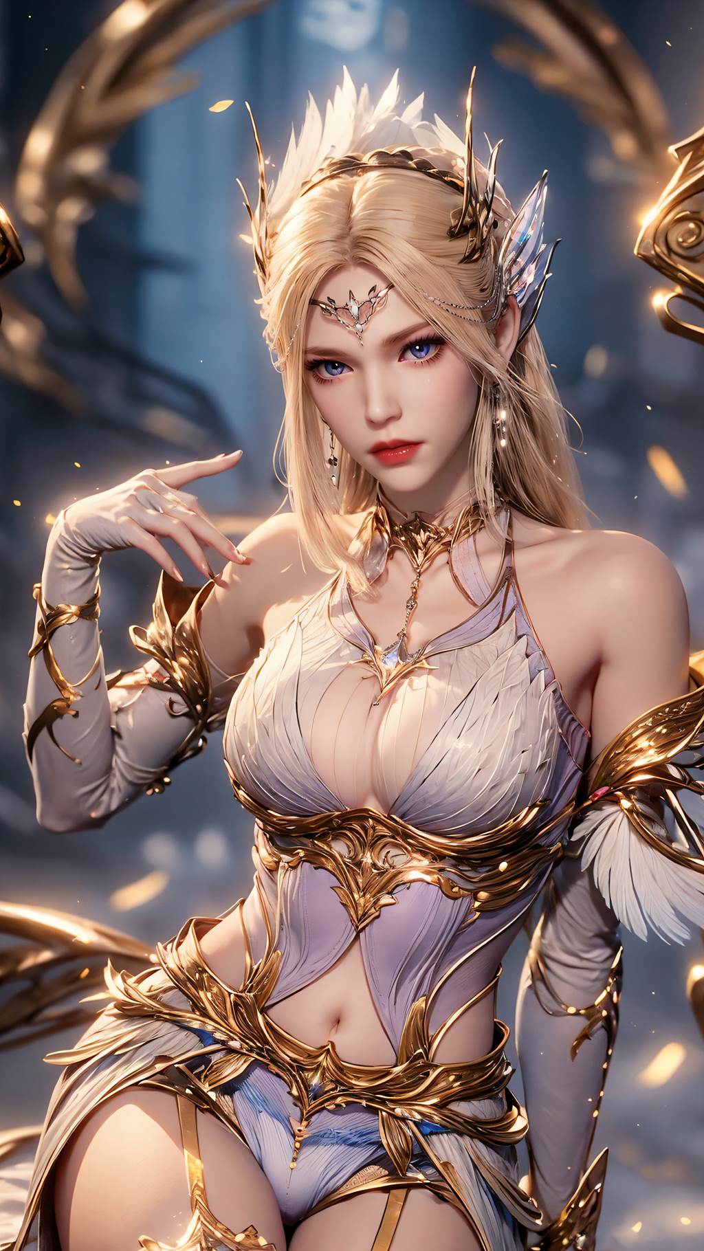 图片[31]-AI绘画 761 千仞雪-六翼天使[43P] – 速更版-美库