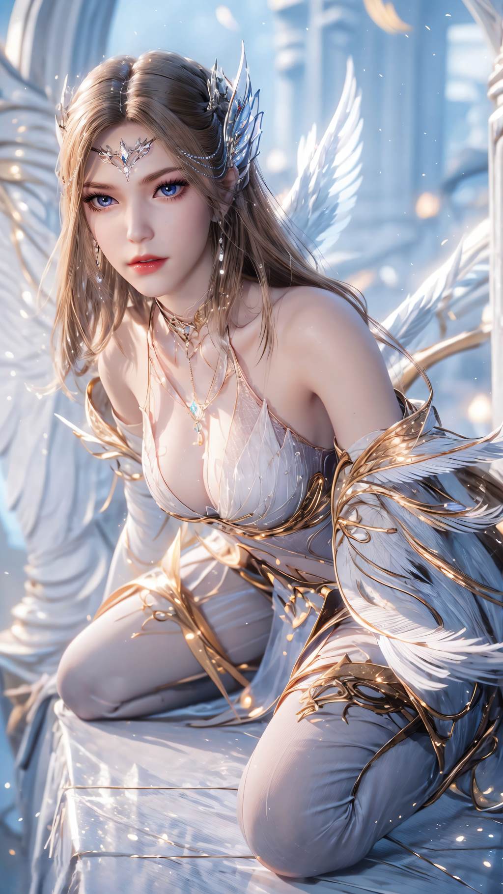 图片[33]-AI绘画 761 千仞雪-六翼天使[43P] – 速更版-美库