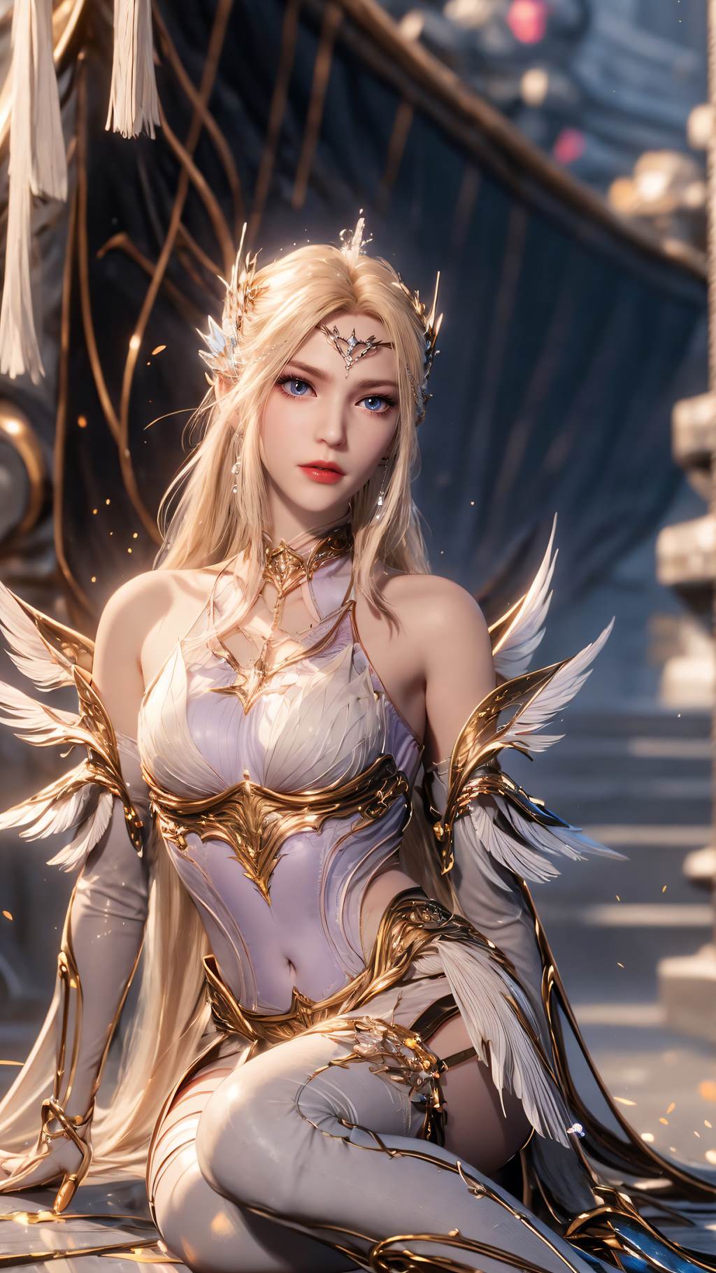 图片[35]-AI绘画 761 千仞雪-六翼天使[43P] – 速更版-美库