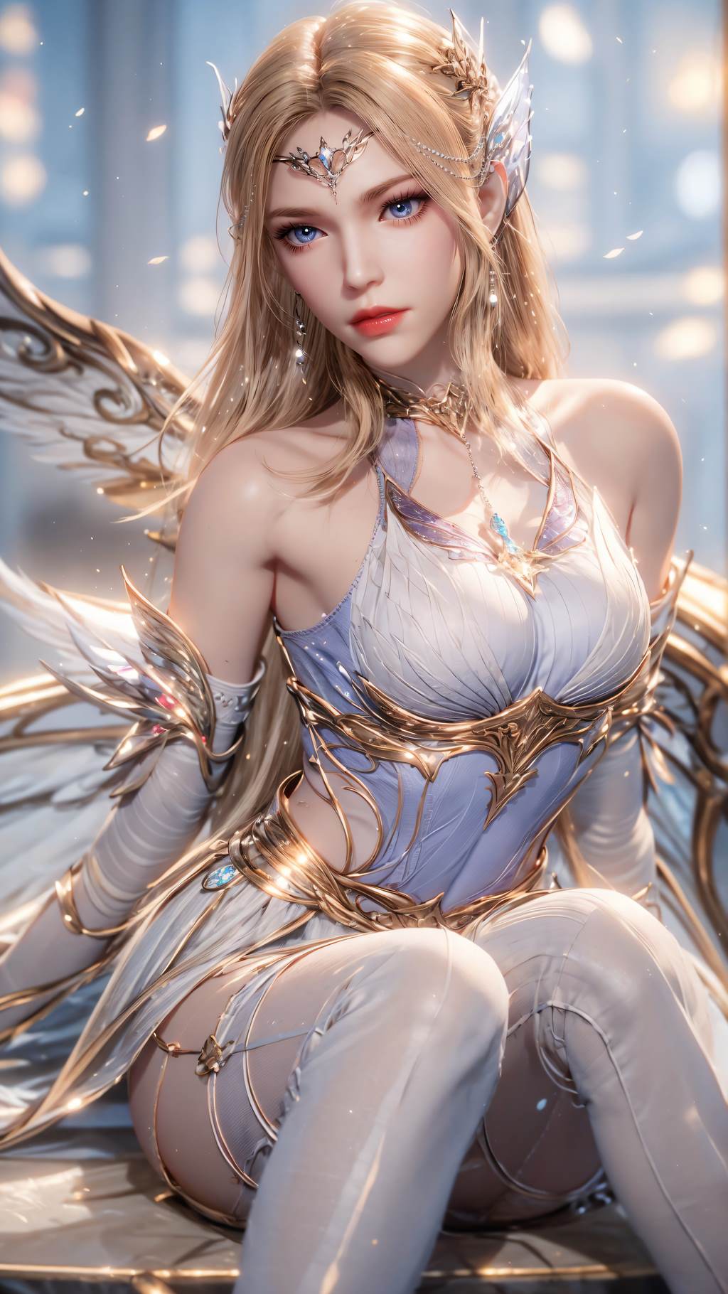 图片[37]-AI绘画 761 千仞雪-六翼天使[43P] – 速更版-美库