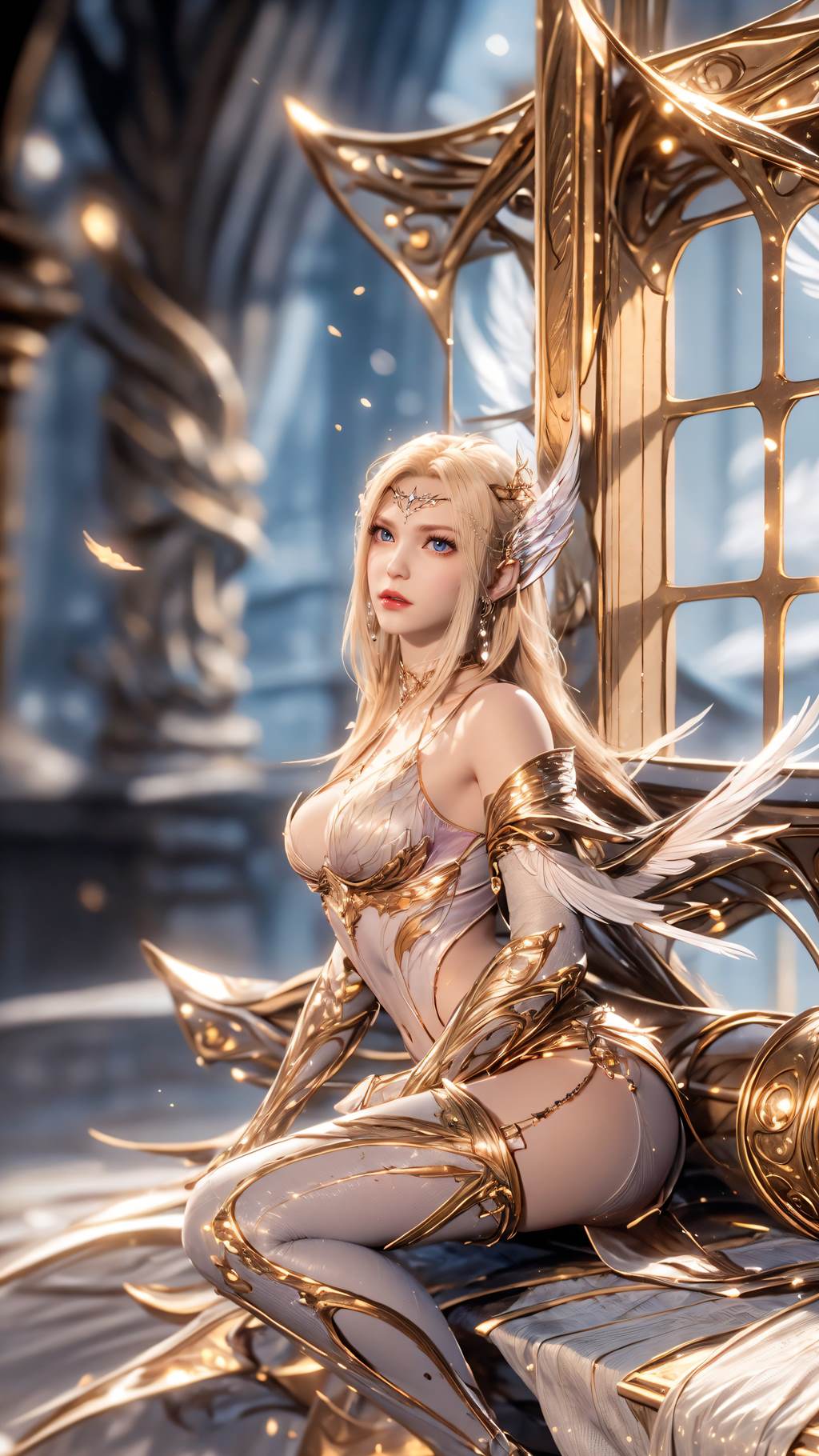 图片[38]-AI绘画 761 千仞雪-六翼天使[43P] – 速更版-美库