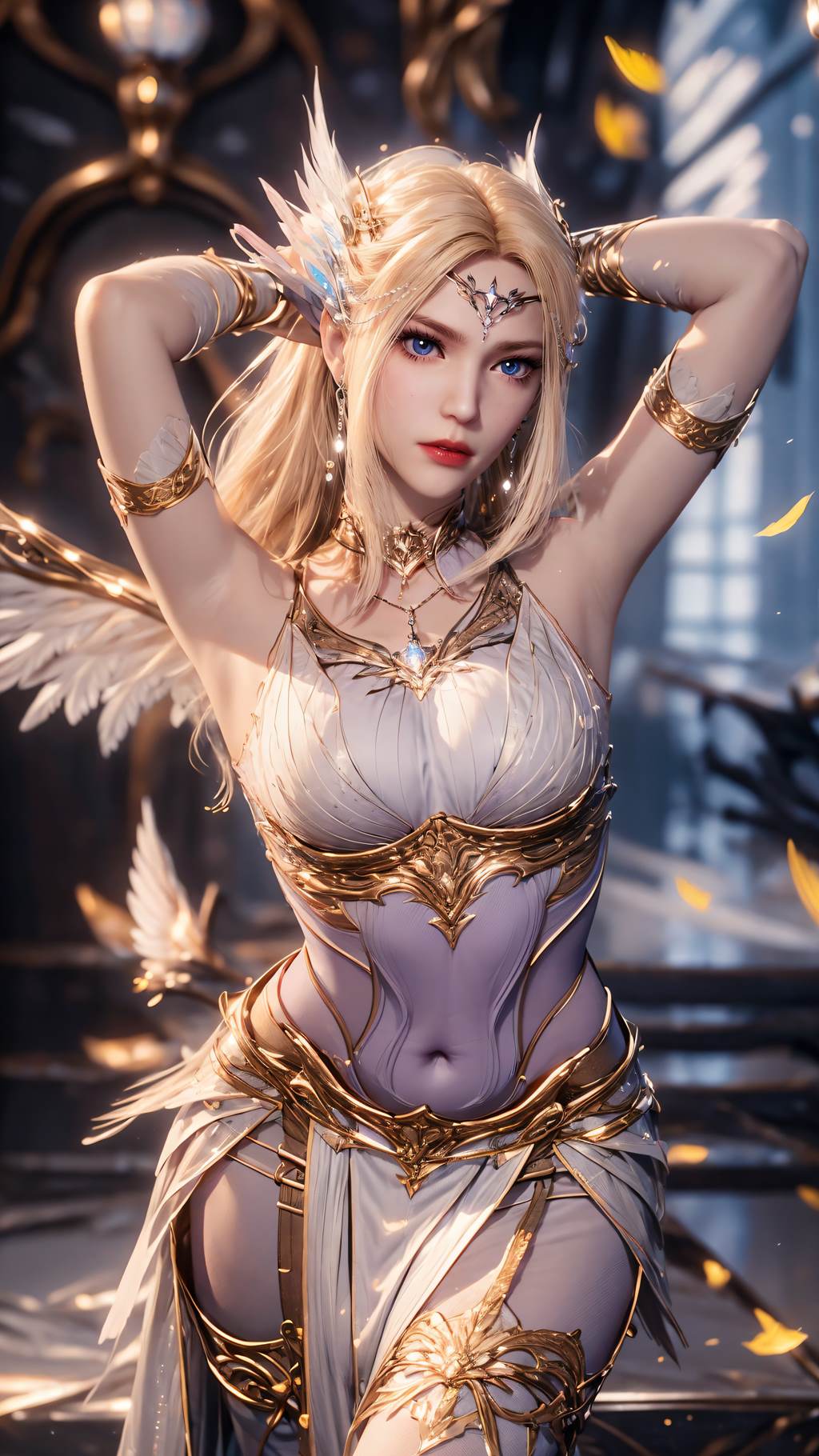 图片[39]-AI绘画 761 千仞雪-六翼天使[43P] – 速更版-美库