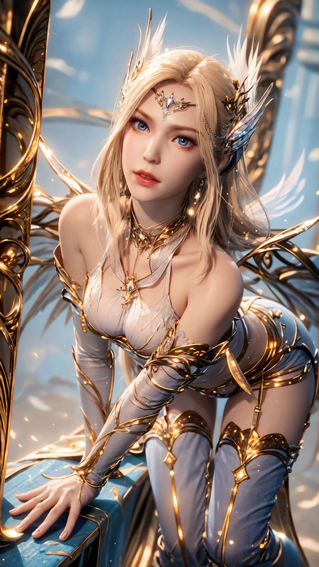 图片[42]-AI绘画 761 千仞雪-六翼天使[43P] – 速更版-美库