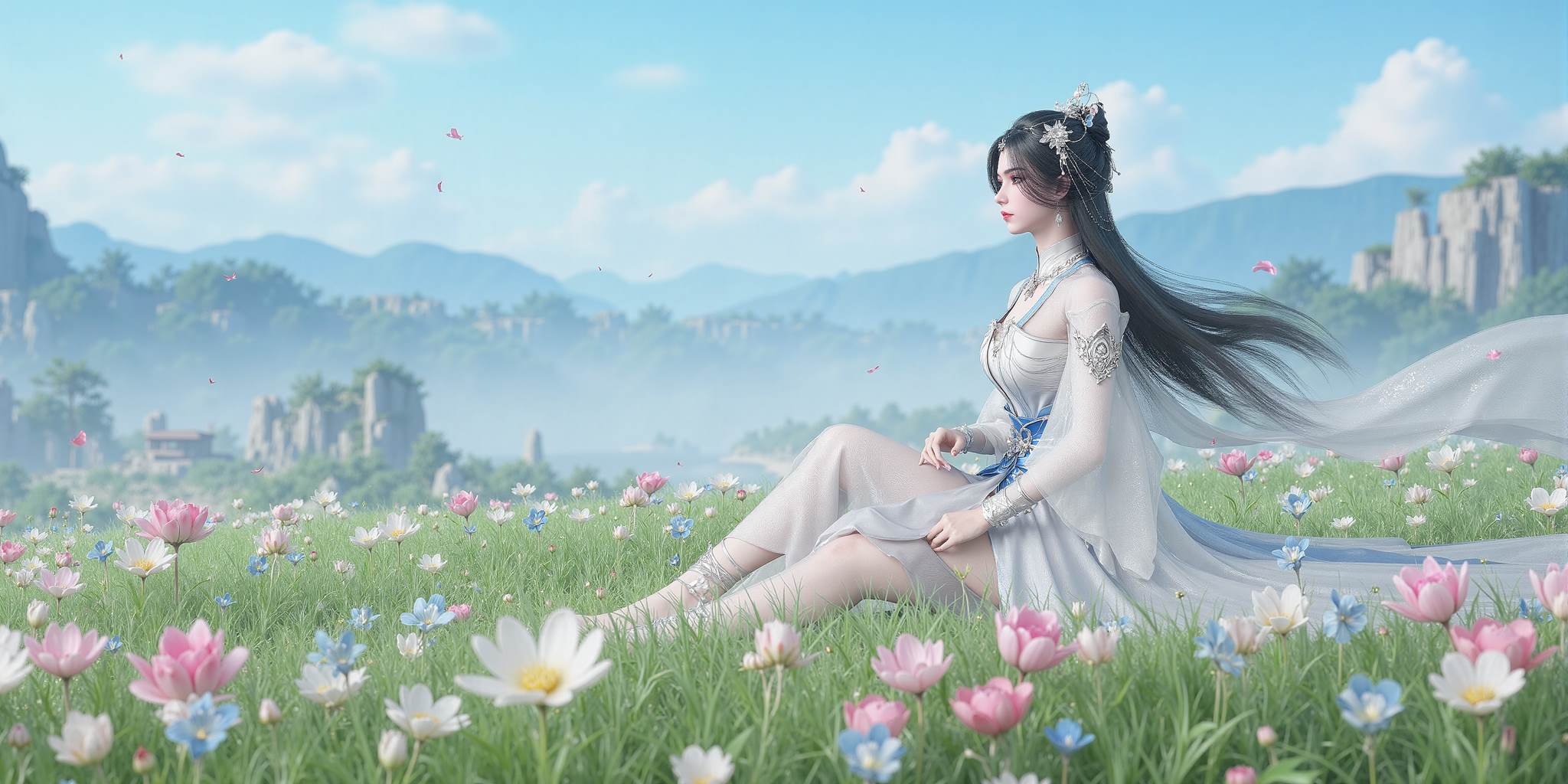 图片[12]-AI绘画 766 国漫女神[36P] – 速更版-美库