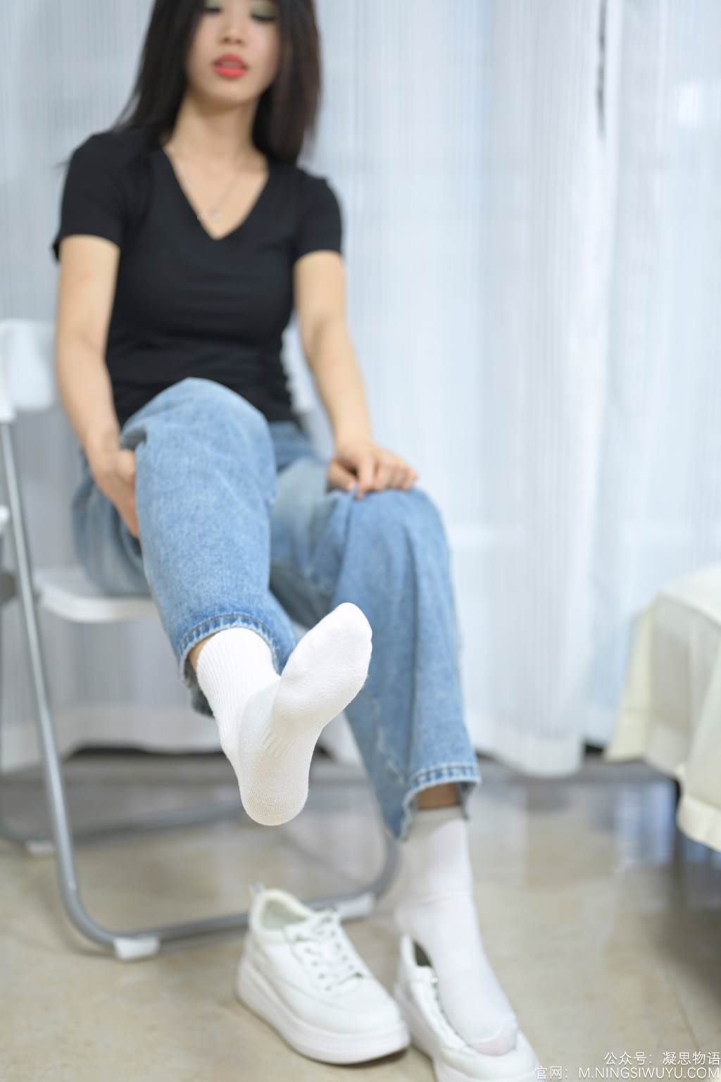 图片[10]-凝思摄影 NO.002 木木-T恤、短白袜、平底鞋[140P] – 速更版-美库