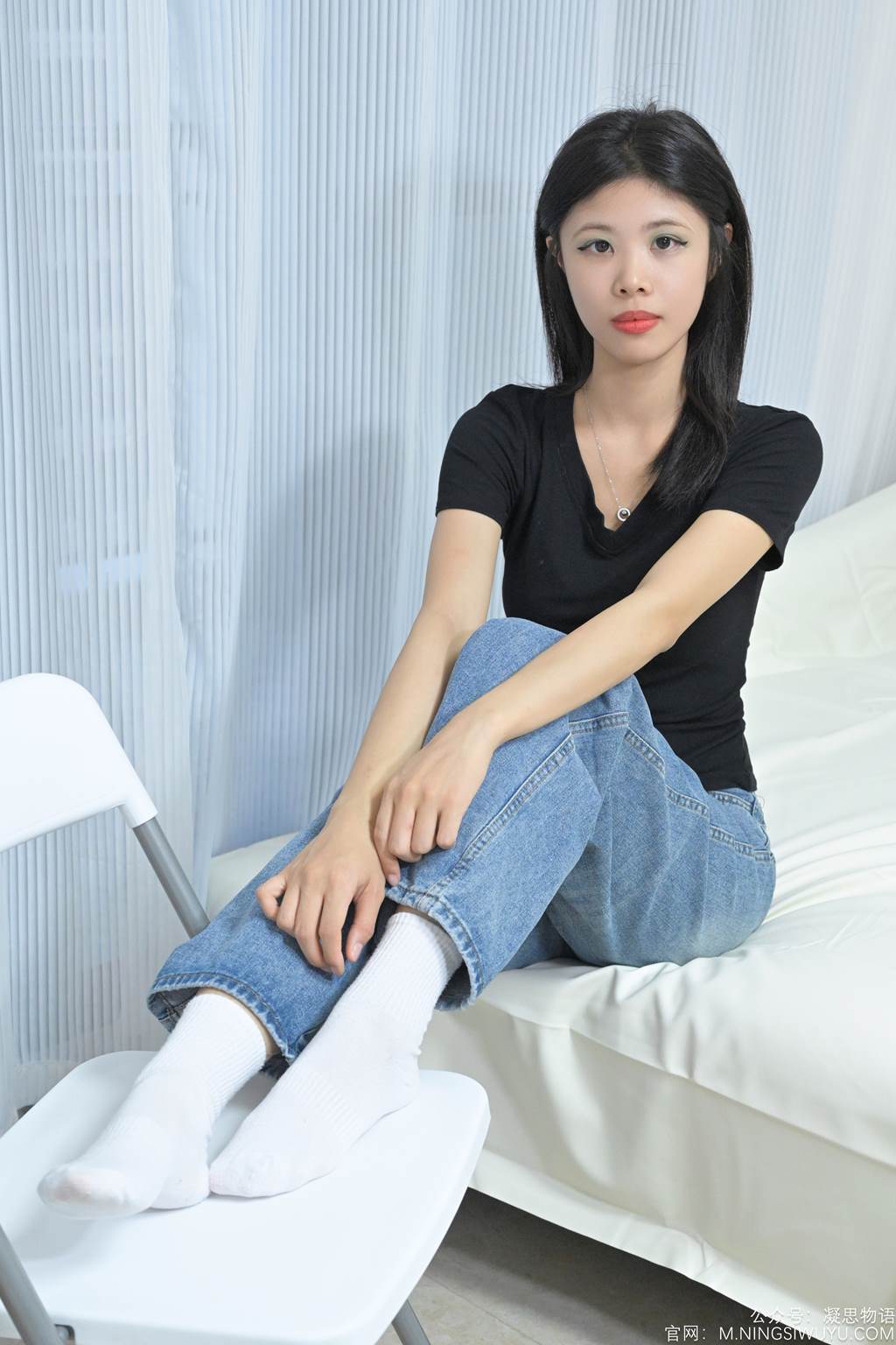 图片[30]-凝思摄影 NO.002 木木-T恤、短白袜、平底鞋[140P] – 速更版-美库