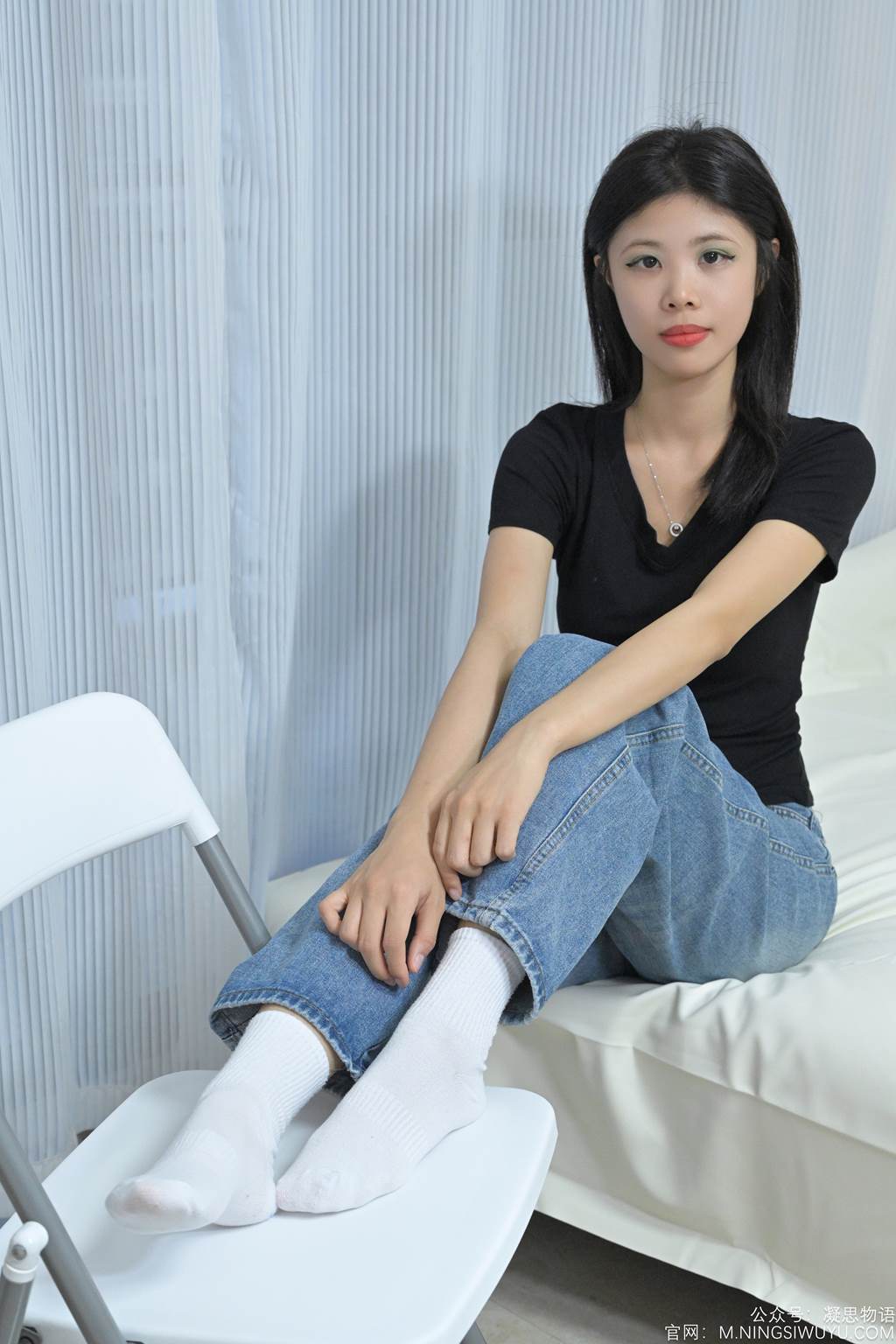 图片[31]-凝思摄影 NO.002 木木-T恤、短白袜、平底鞋[140P] – 速更版-美库