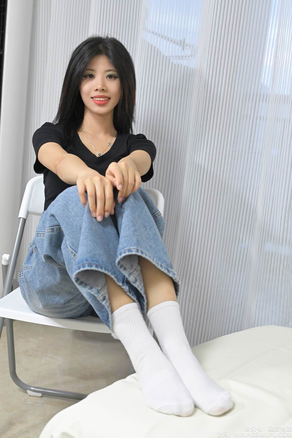 图片[66]-凝思摄影 NO.002 木木-T恤、短白袜、平底鞋[140P] – 速更版-美库