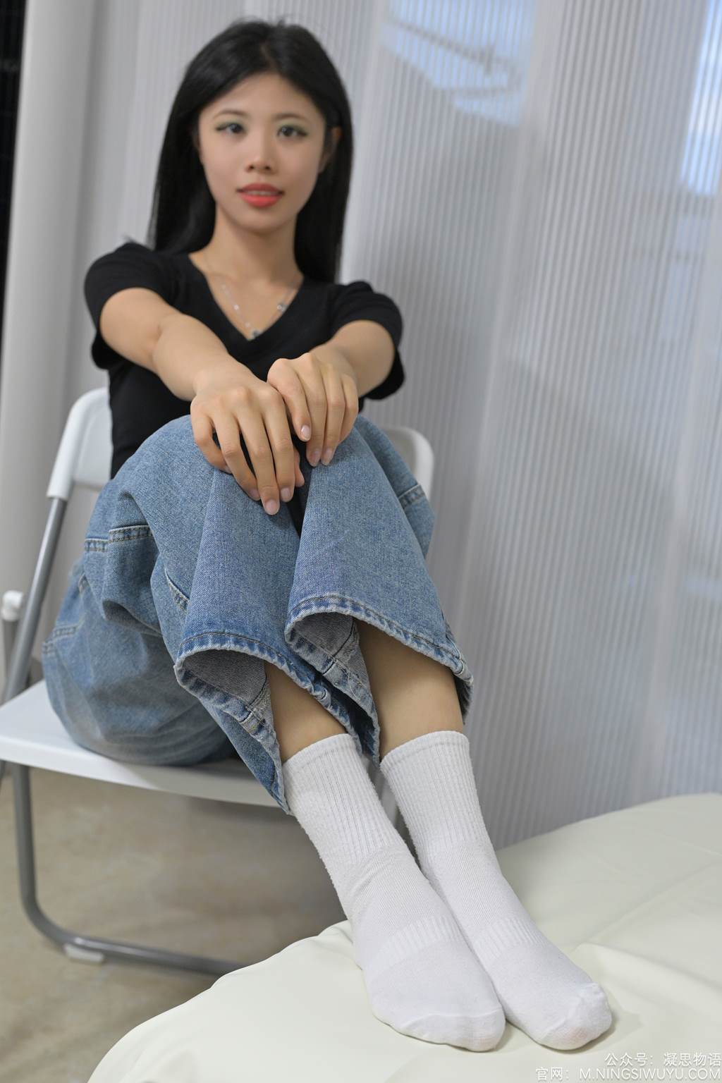图片[67]-凝思摄影 NO.002 木木-T恤、短白袜、平底鞋[140P] – 速更版-美库