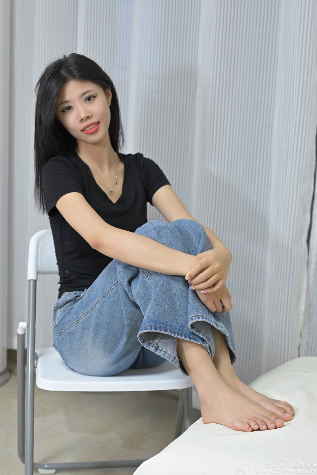 图片[110]-凝思摄影 NO.002 木木-T恤、短白袜、平底鞋[140P] – 速更版-美库